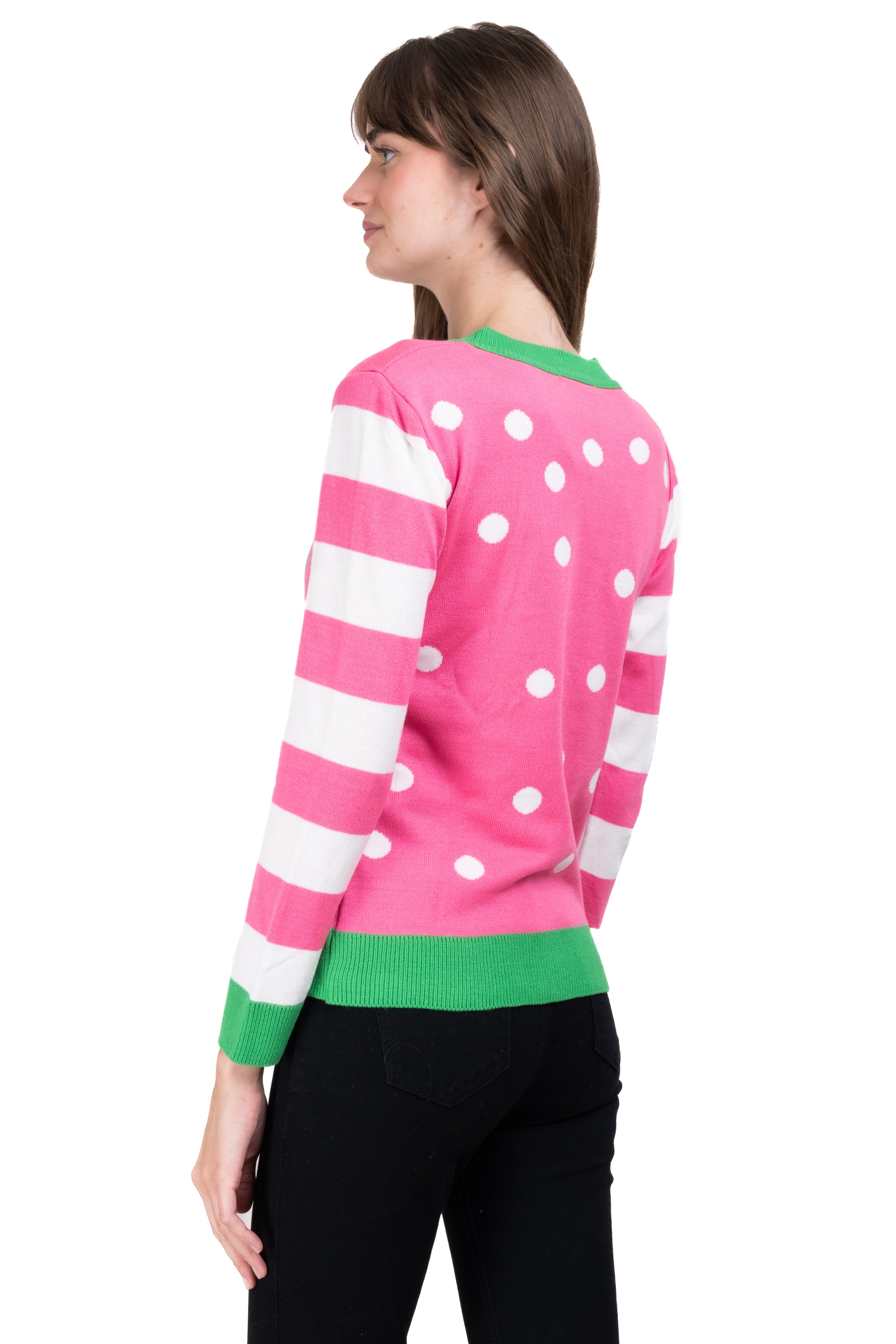 Christmas Tree Sweater PINK COMBO