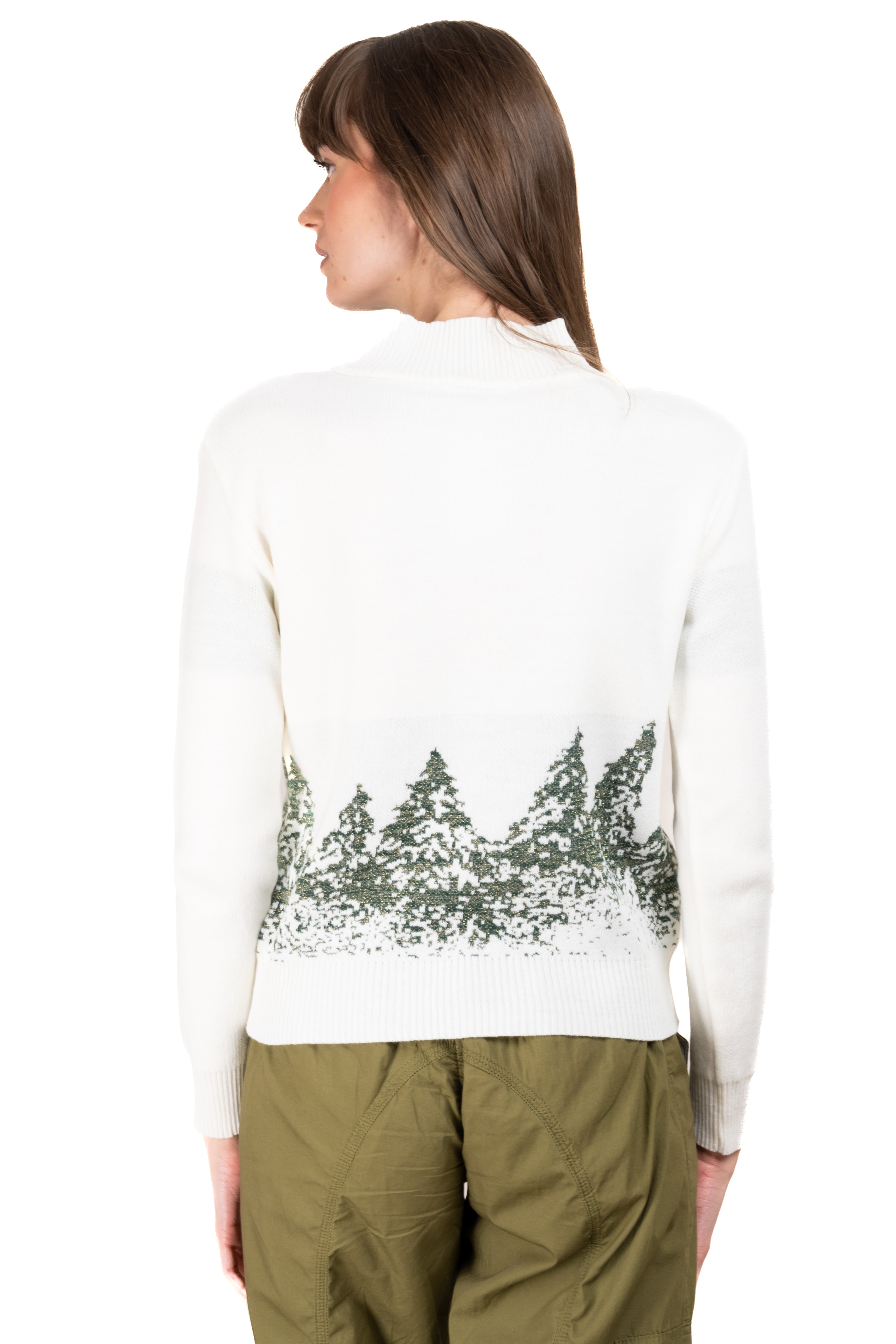 Printed christmas sweater WHITE COMBO