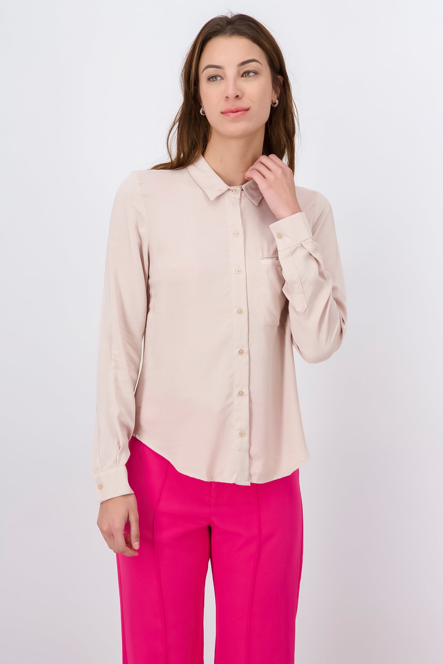 Long sleeved blouse SAND