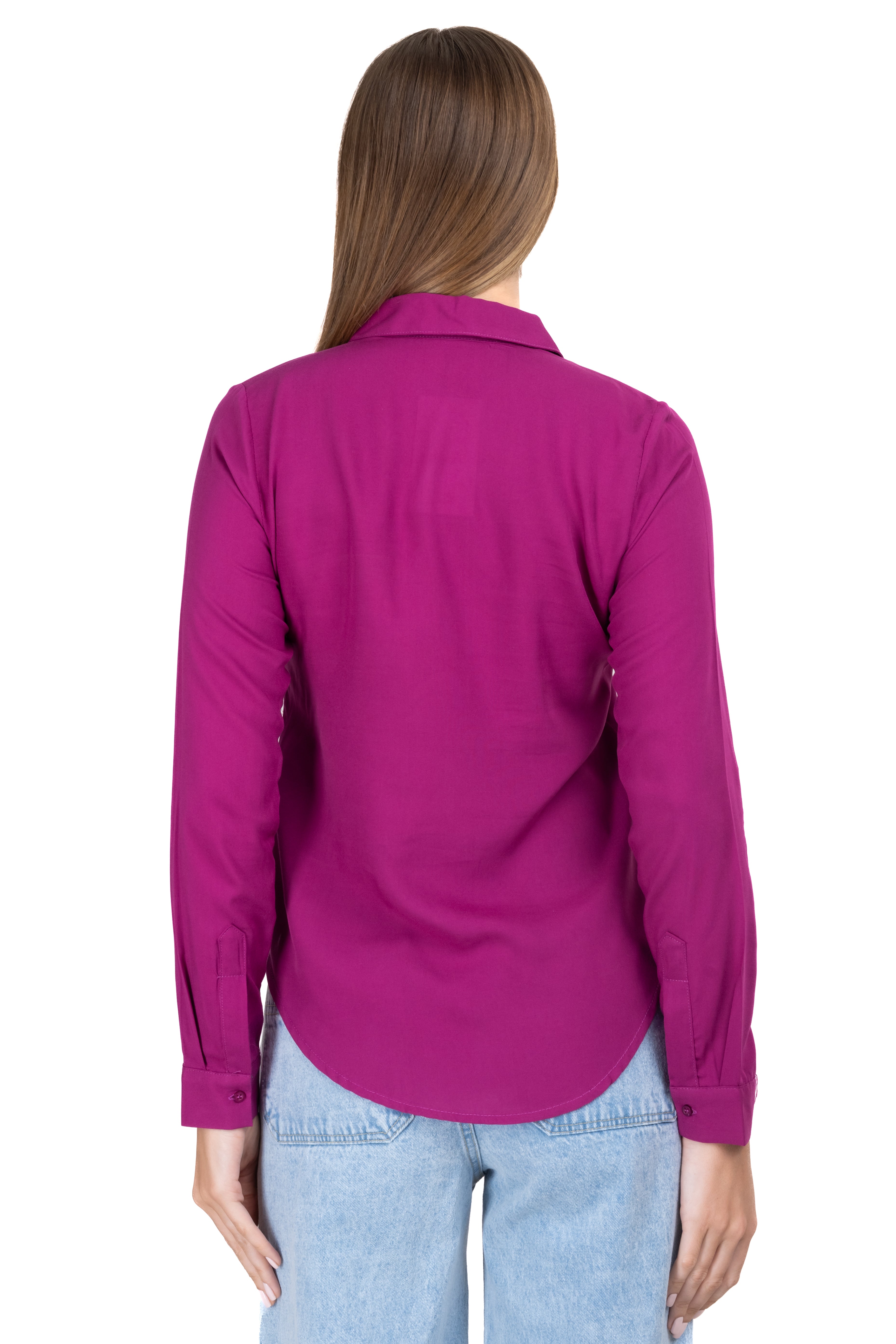 Long sleeved blouse MAGENTA