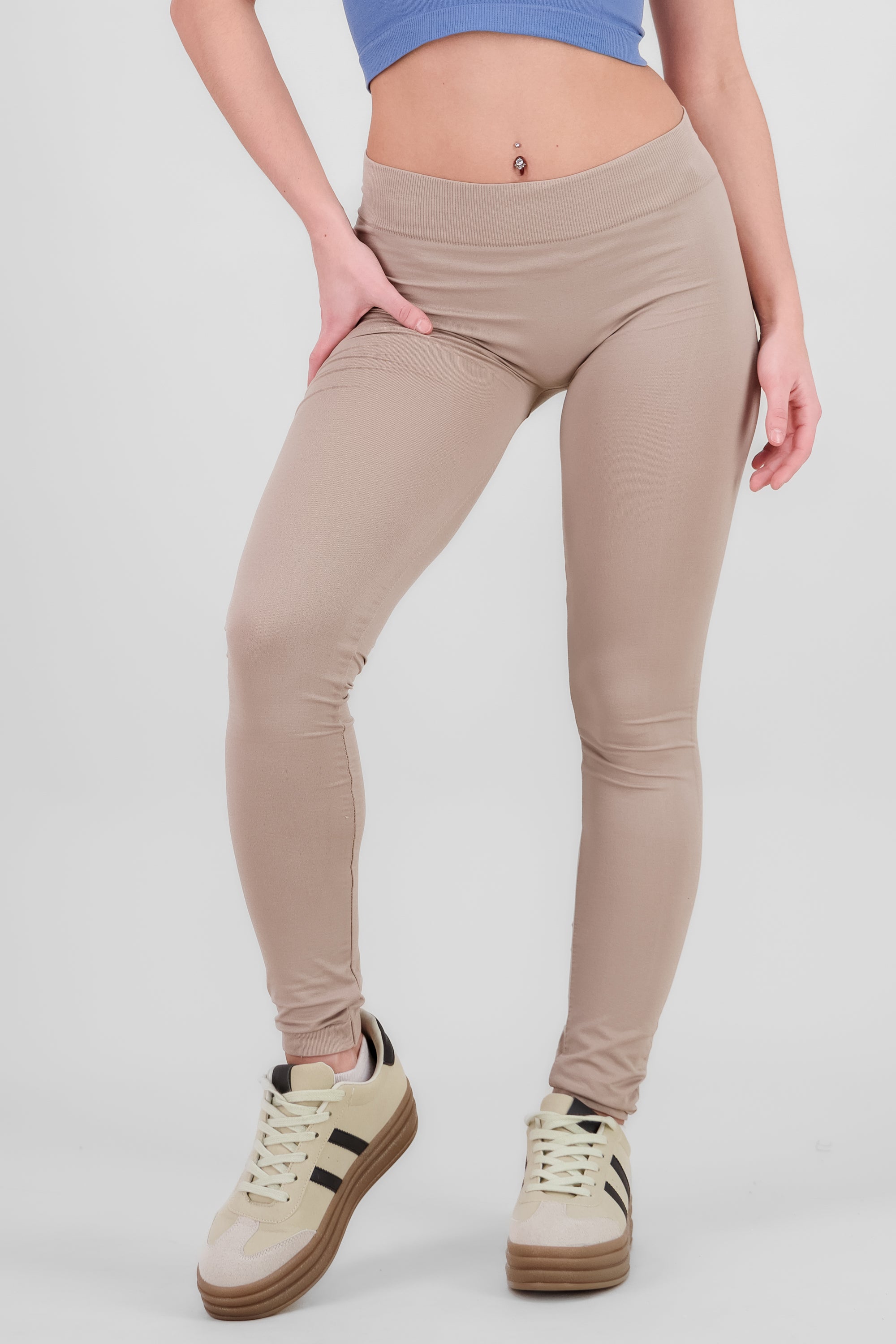 Mid Waist Leggings BEIGE