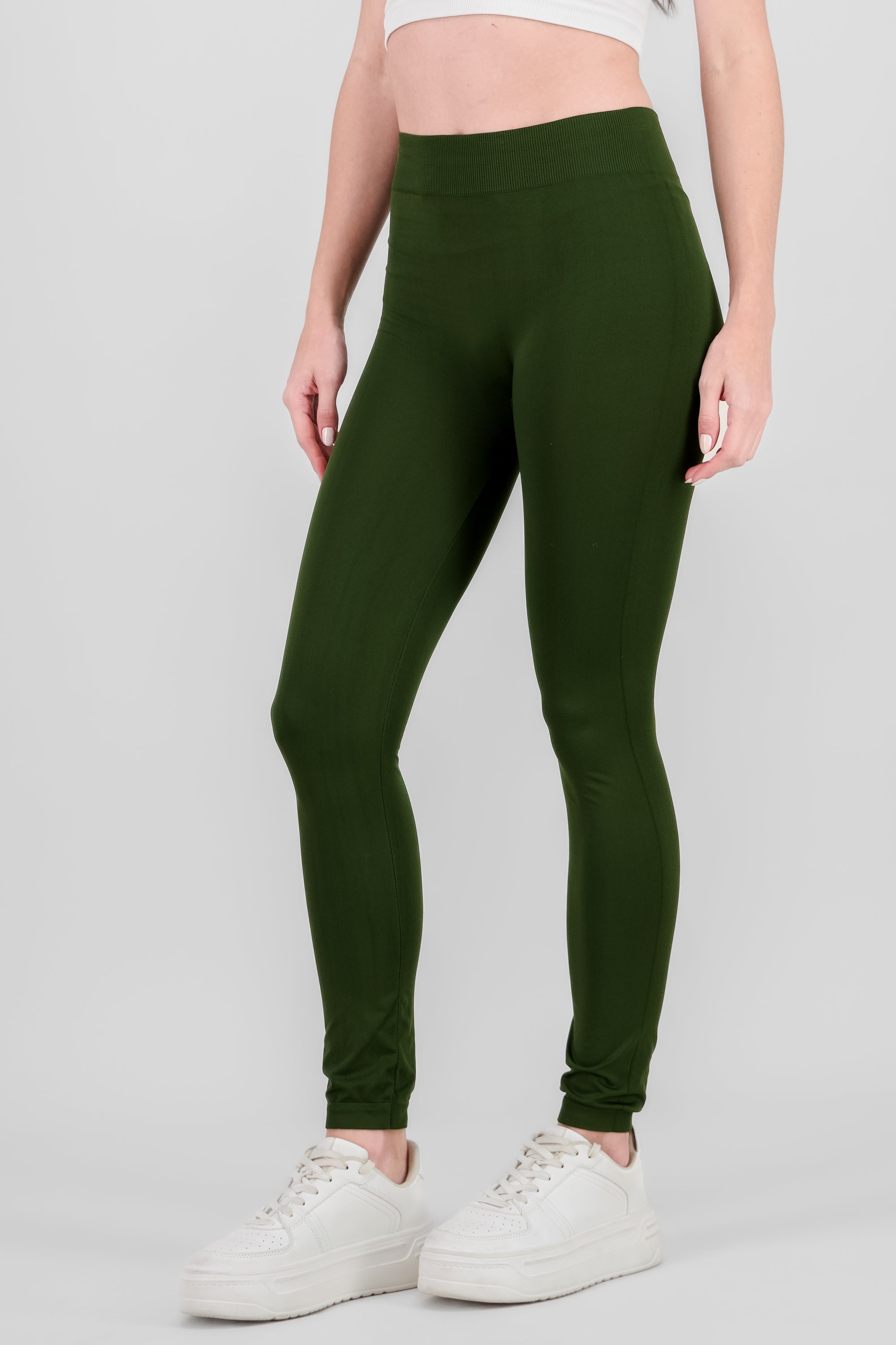 Mid Waist Leggings DARK GREEN