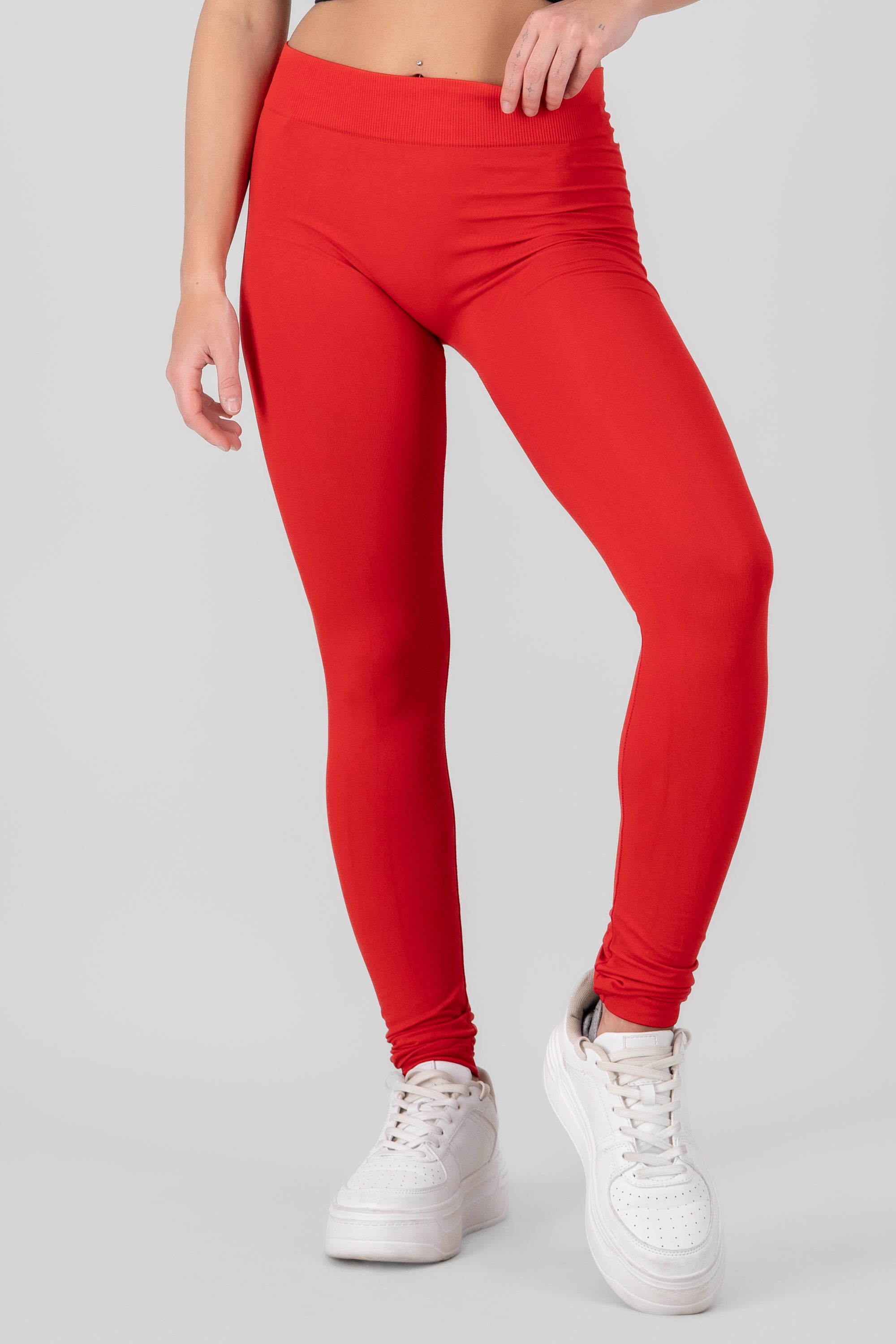 Mid Waist Leggings TOMATO RED