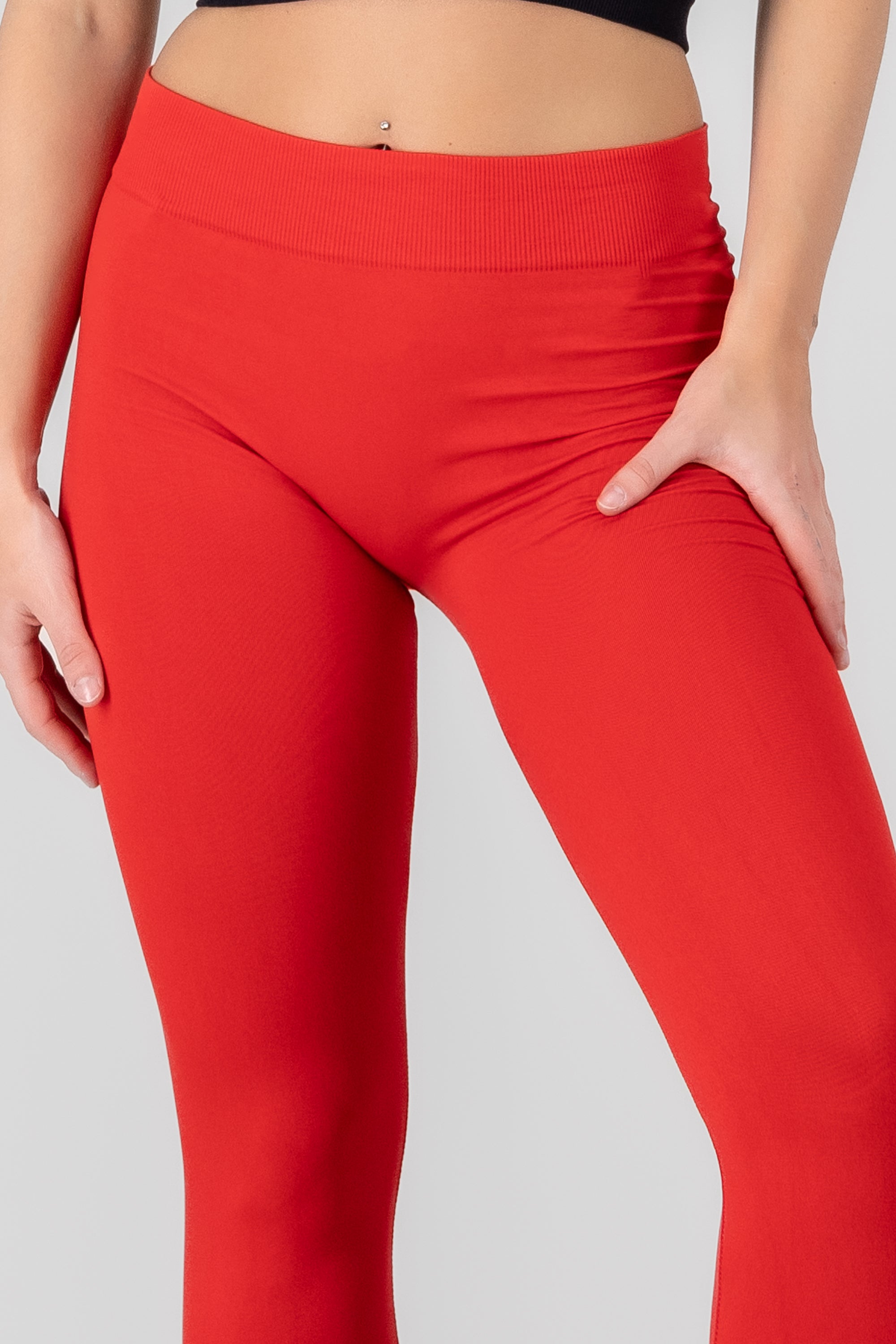 Mid Waist Leggings TOMATO RED