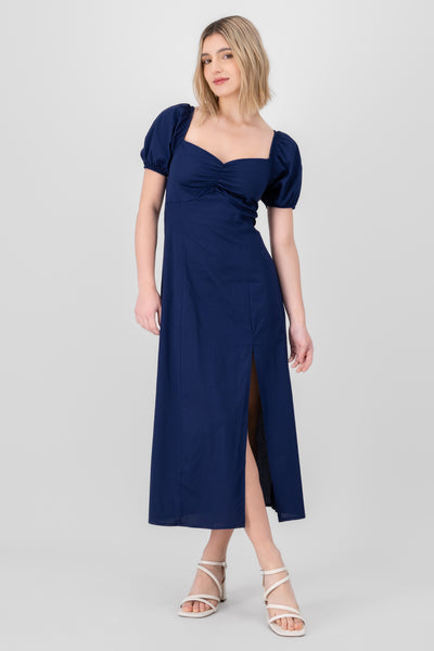 Ruched midi dress 