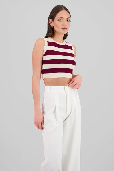 Stripped Woven Top 