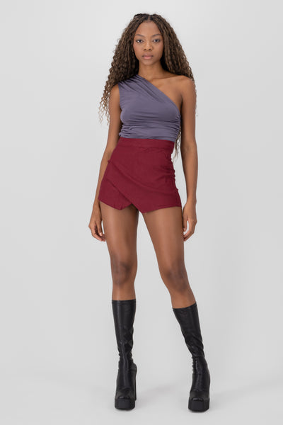 Wrapped skort BRICK RED