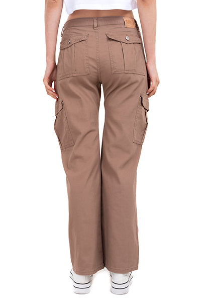 Cargo wide leg jeans IVORY