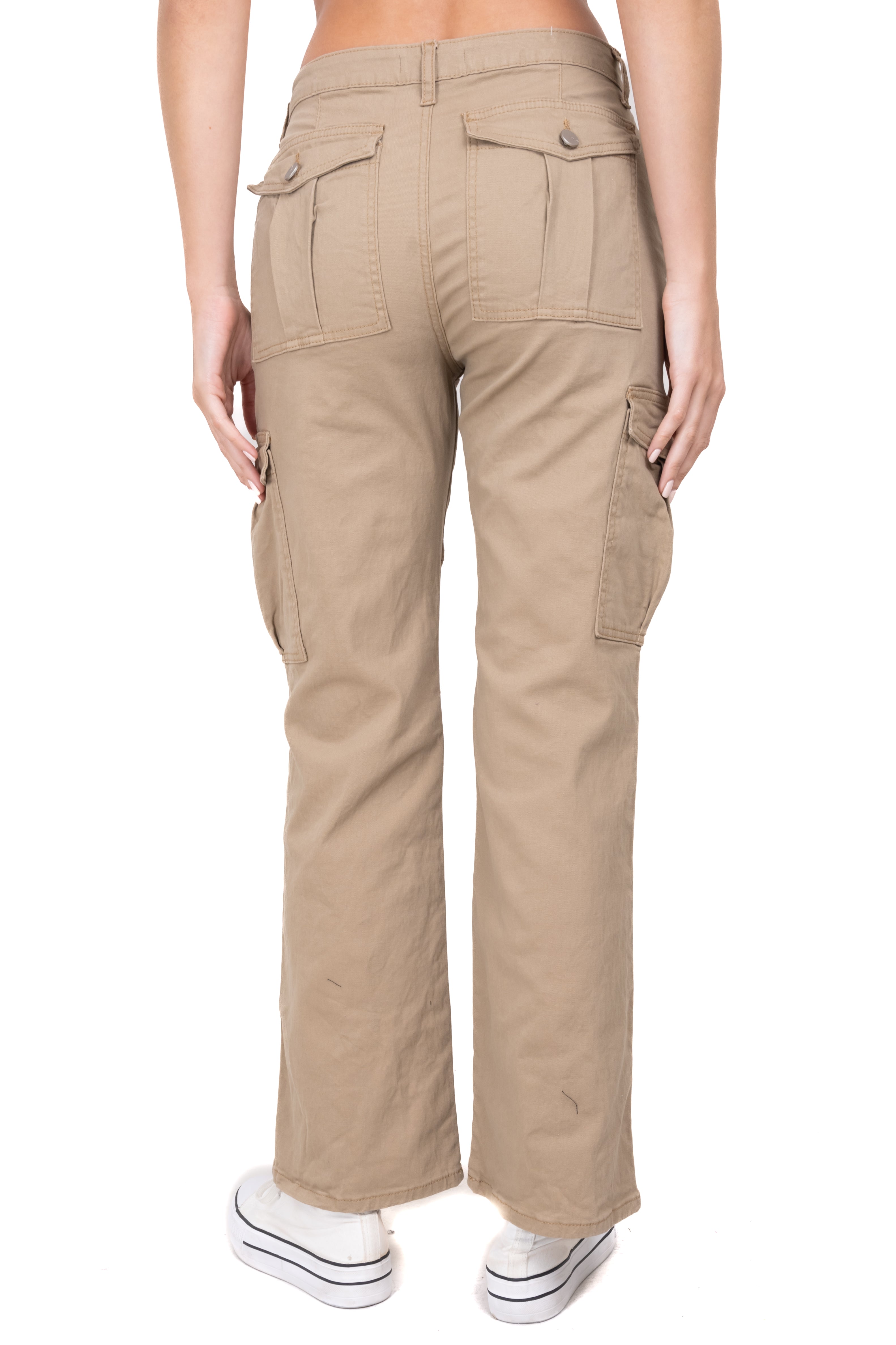 Cargo wide leg jeans KHAKI