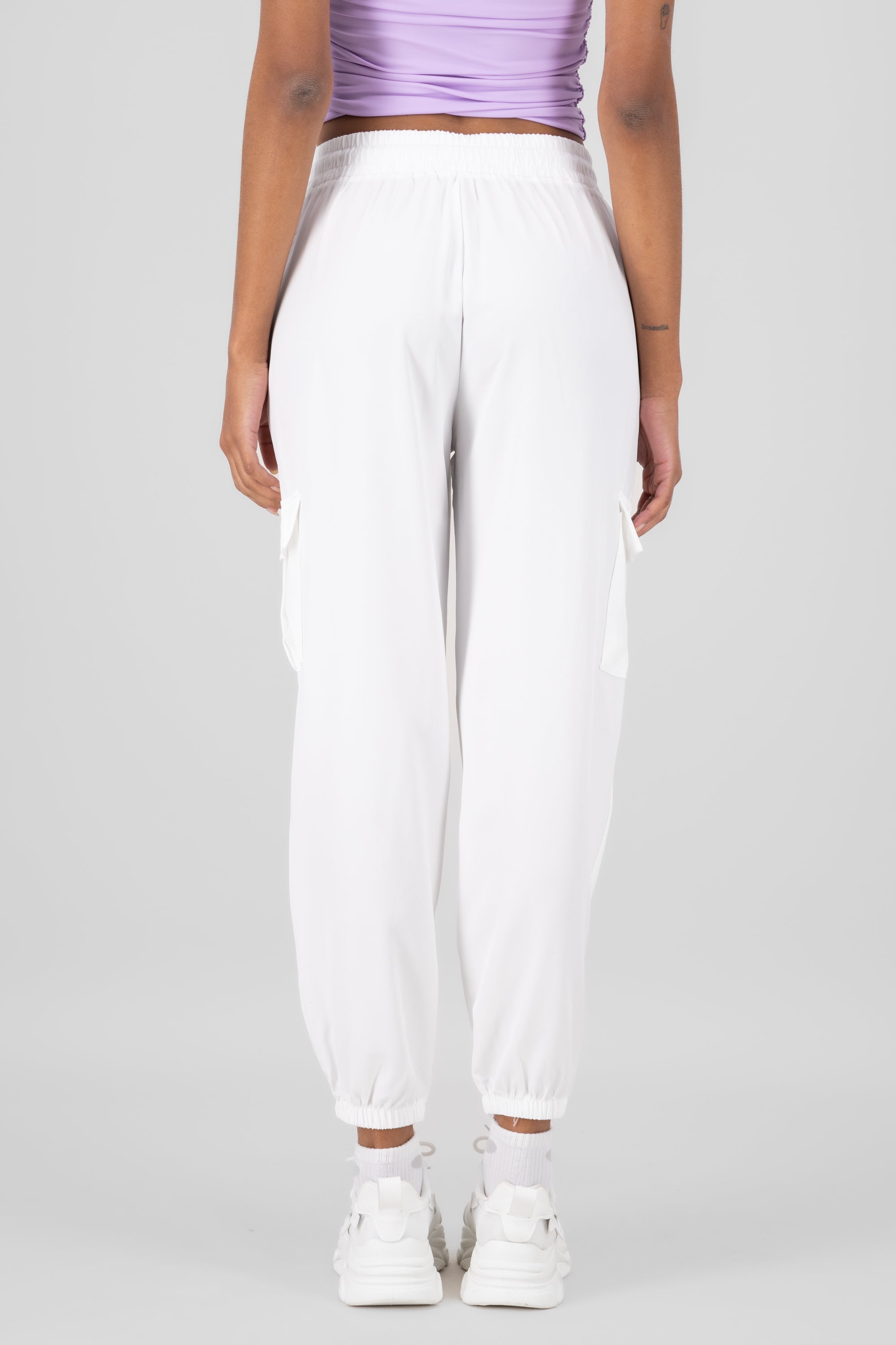 Solid Cargo Pants with Pockets