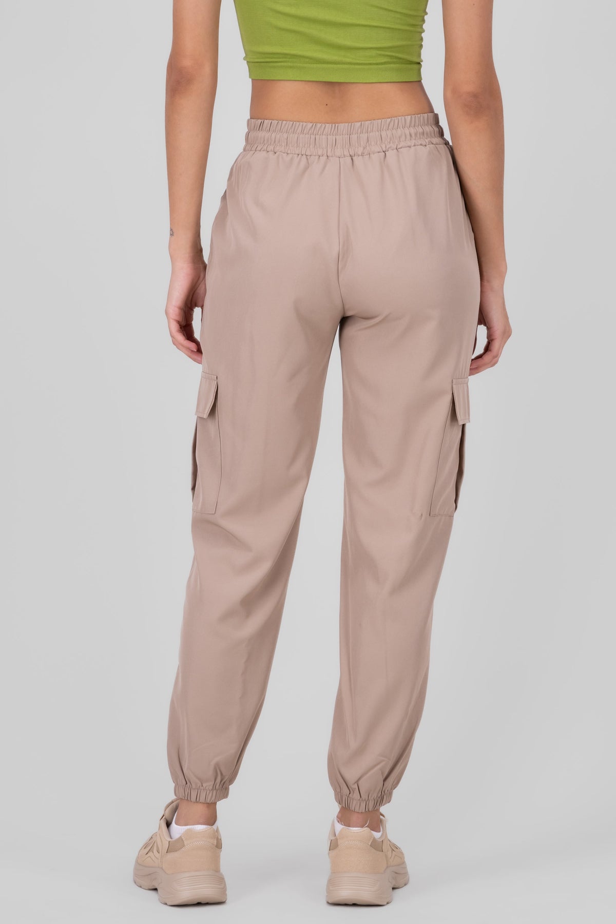 Solid Cargo Pants with Pockets