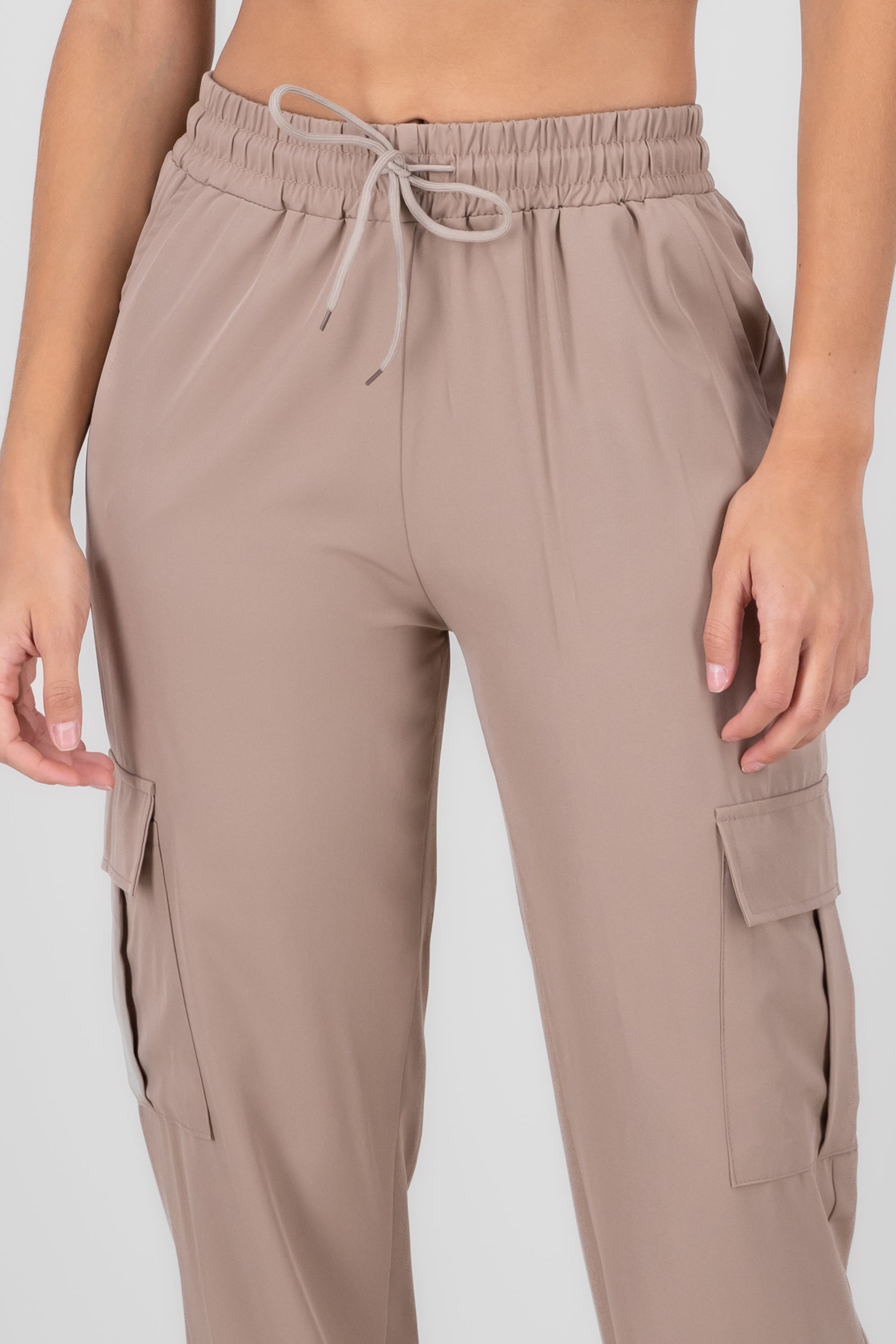 Solid Cargo Pants with Pockets