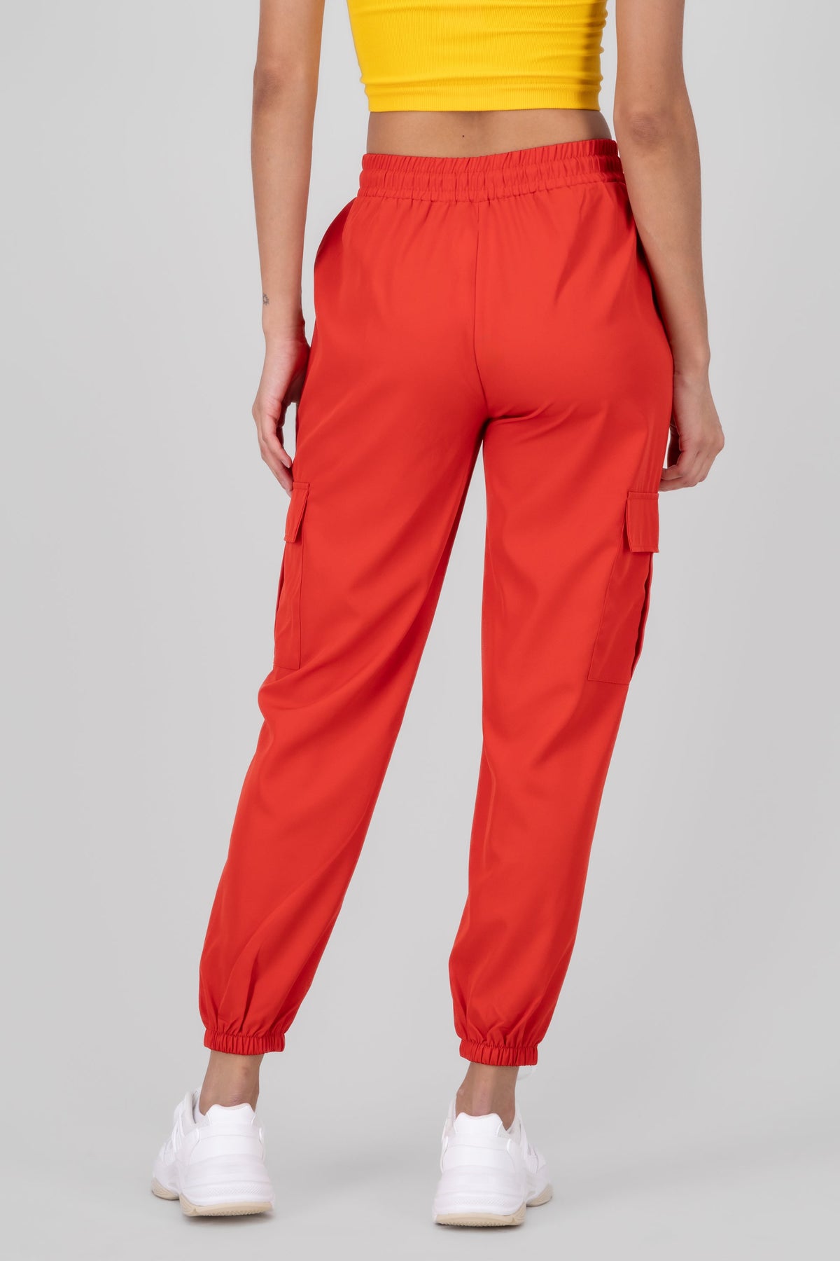 Solid Cargo Pants with Pockets