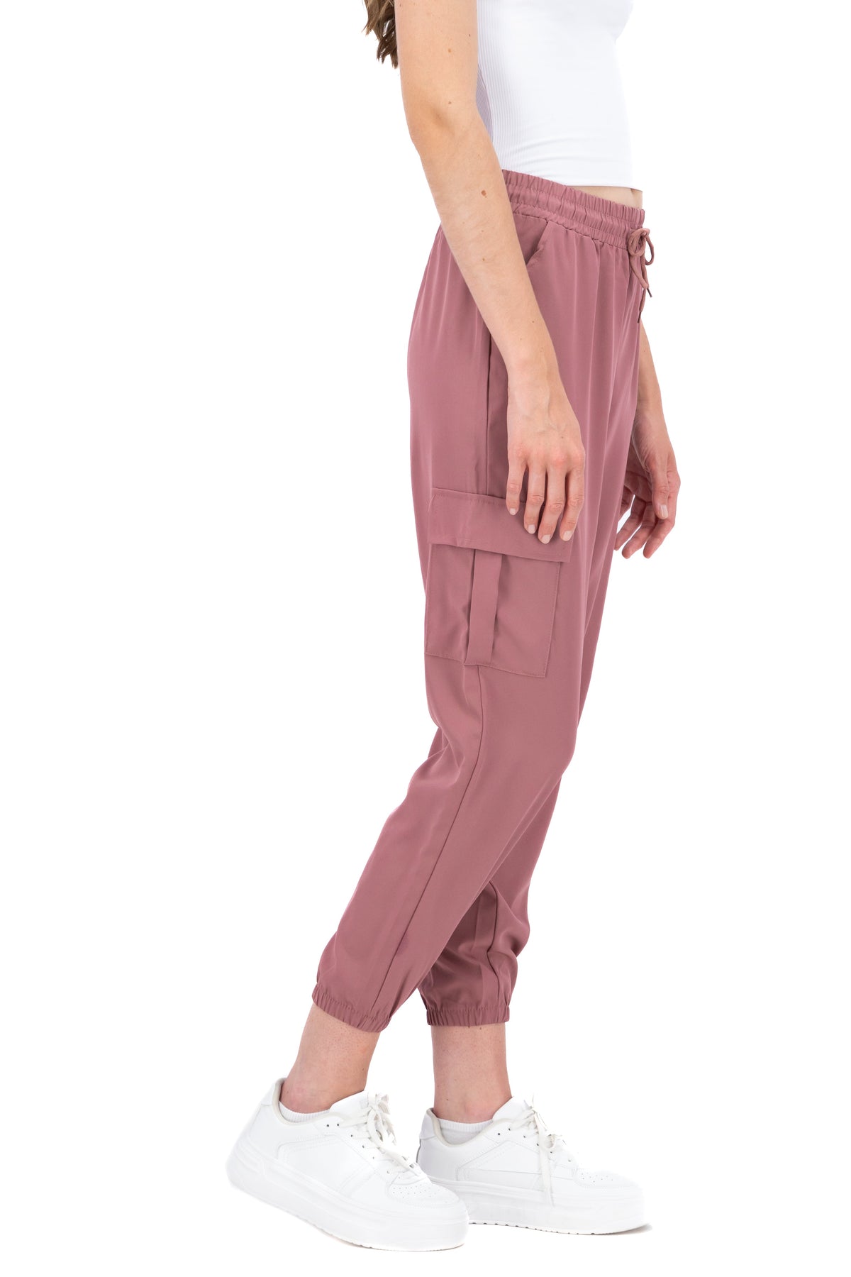 Solid Cargo Pants with Pockets