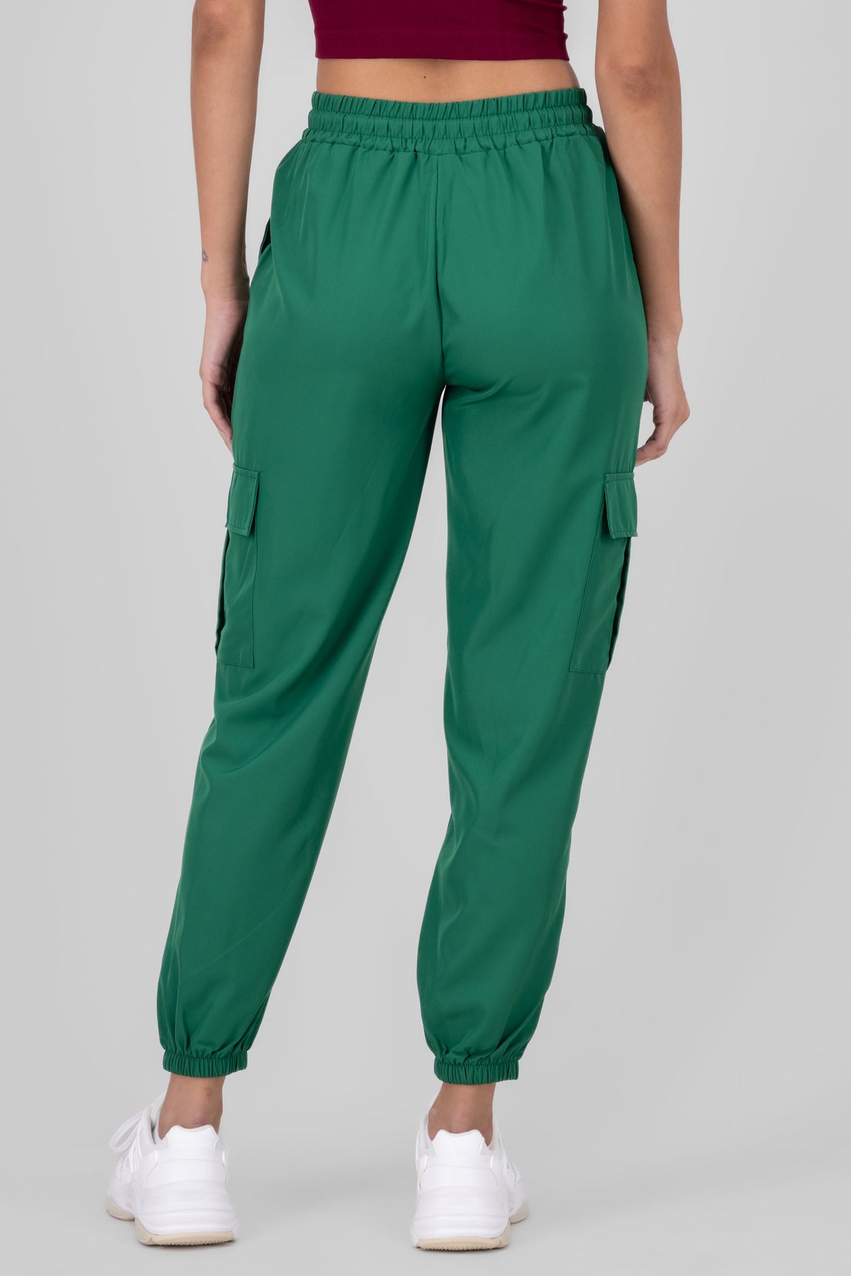 Solid Cargo Pants with Pockets