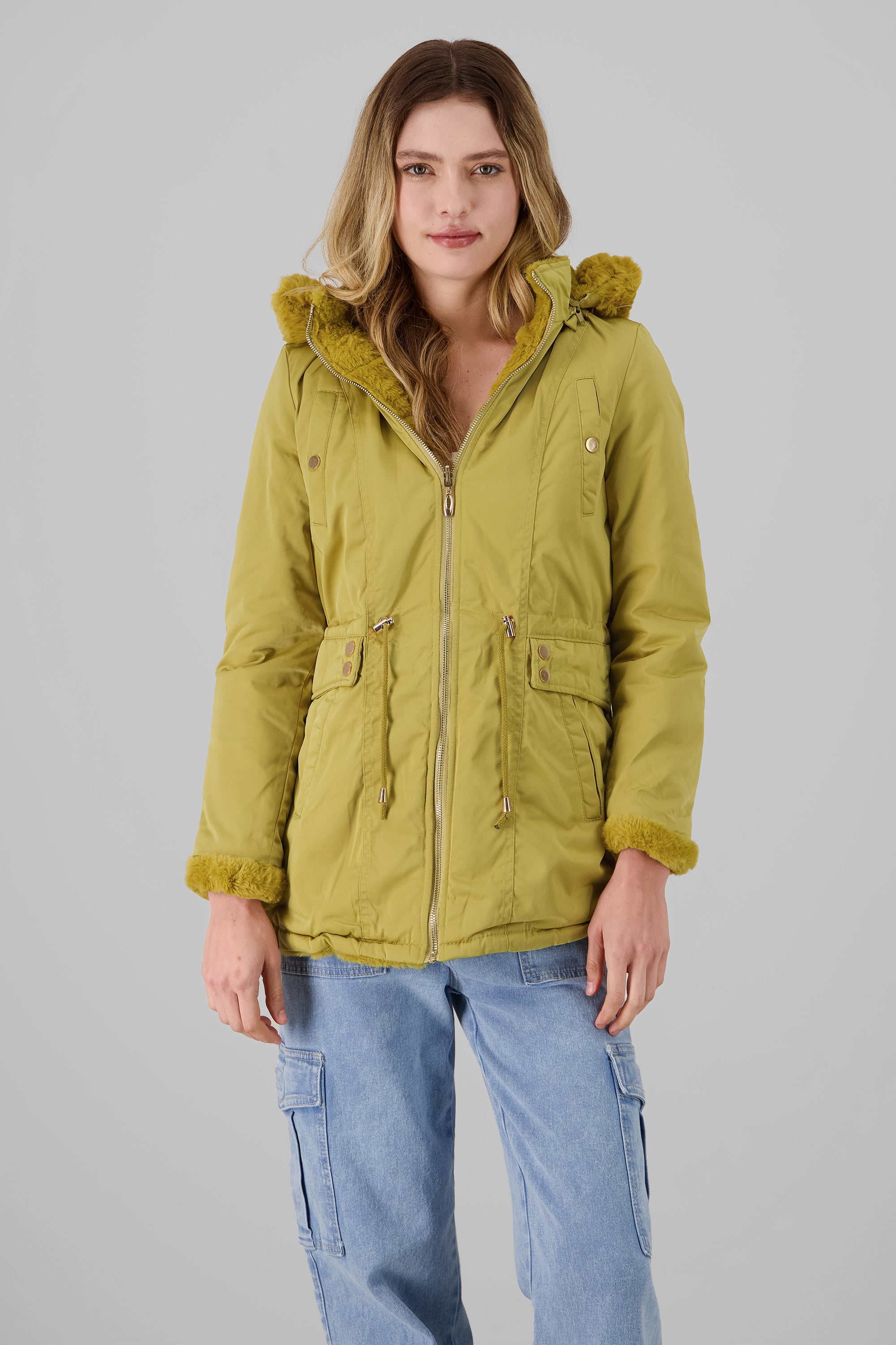 Reversible Puffer Jacket MUSTARD