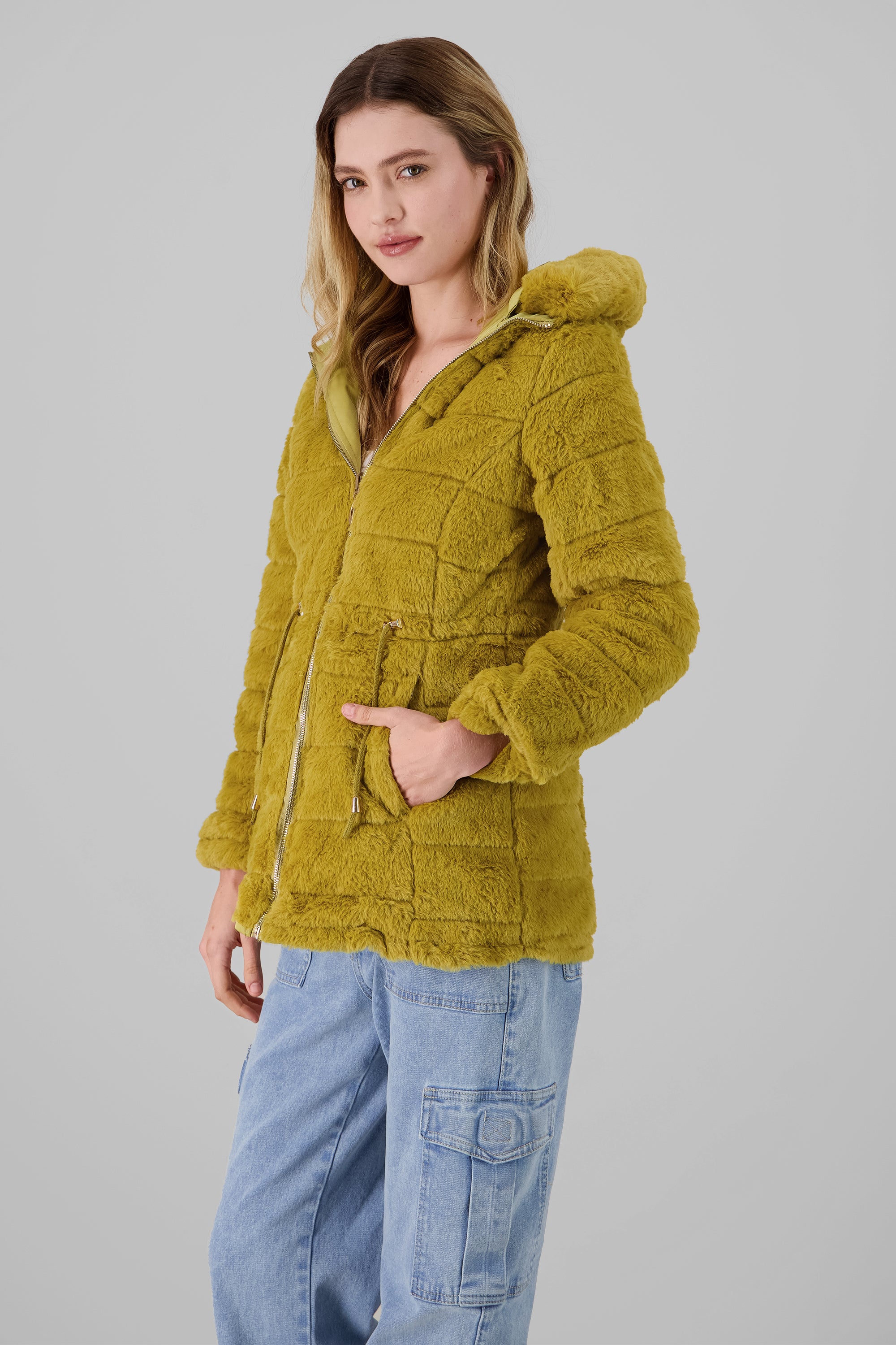 Reversible Puffer Jacket MUSTARD