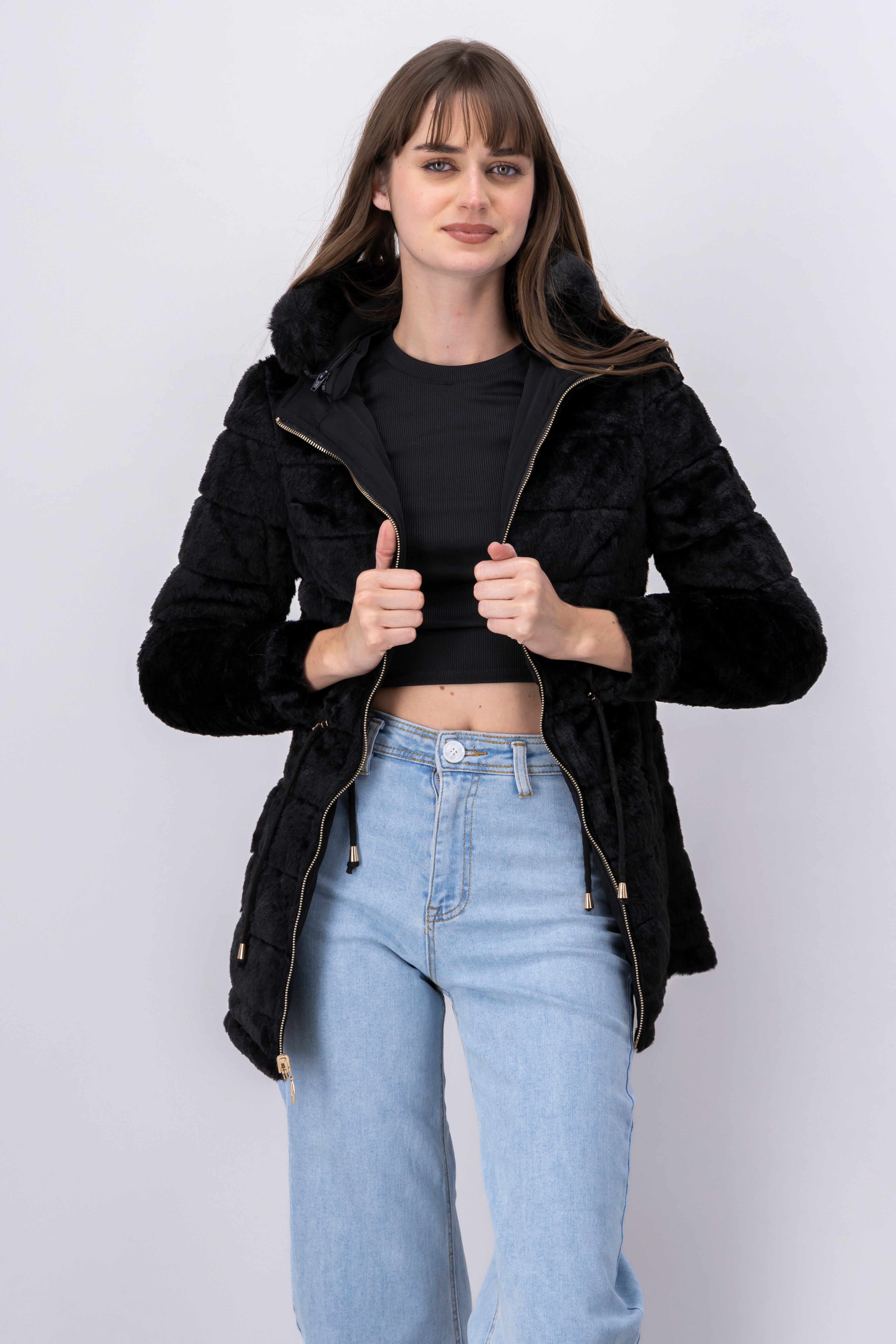 Reversible Puffer Jacket BLACK