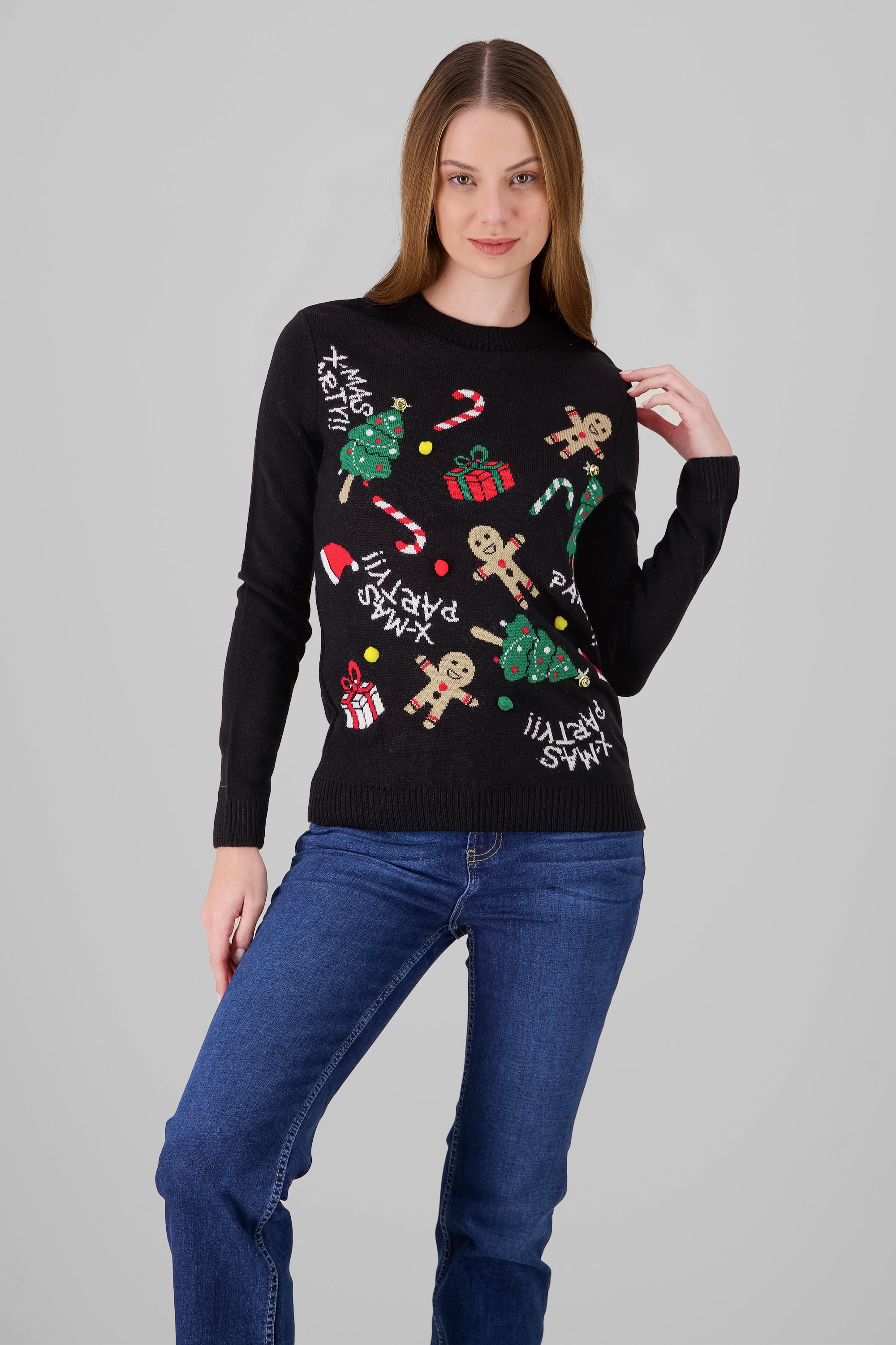 X-Mas Party Sweater BLACK COMBO