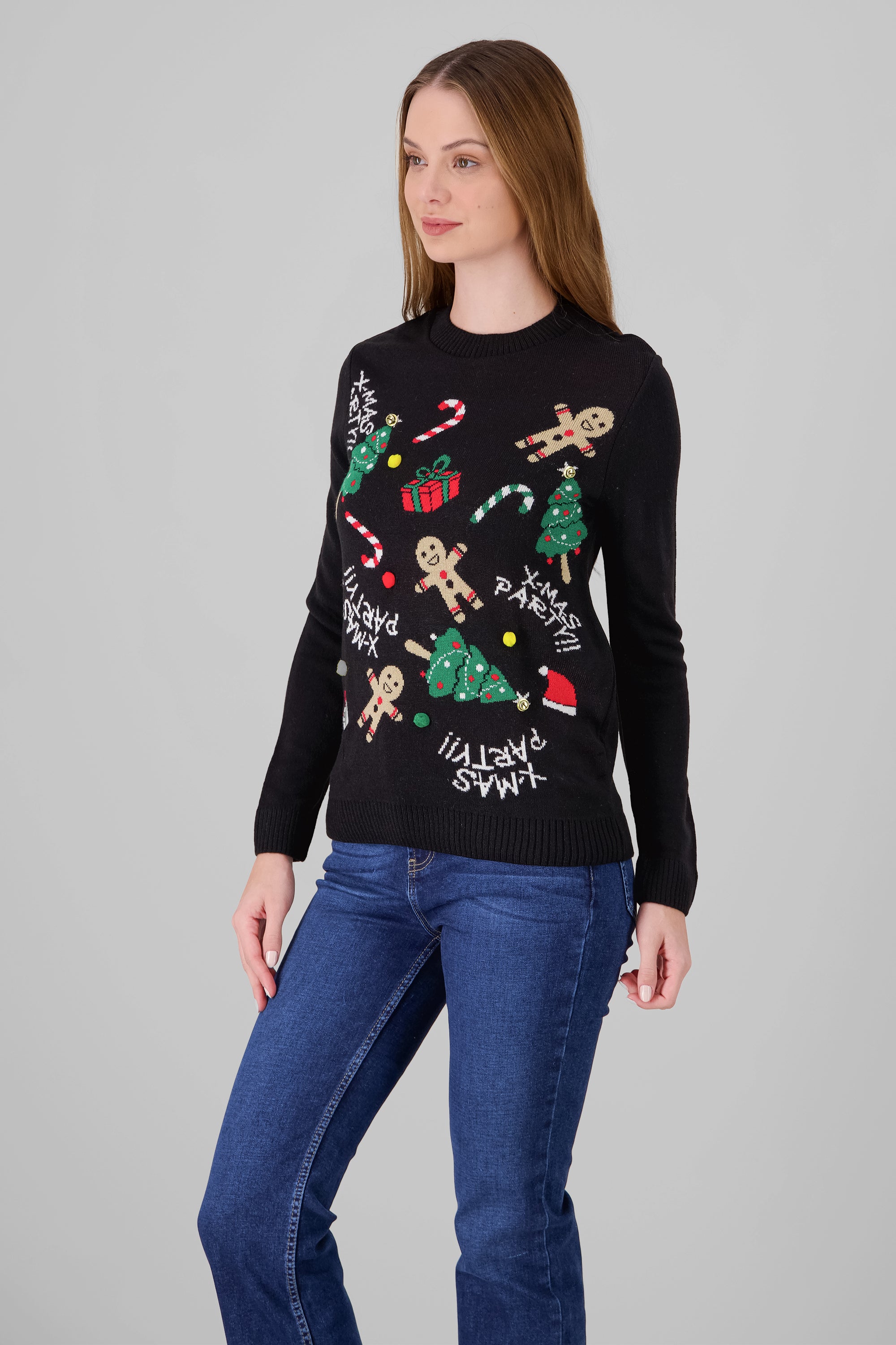 X-Mas Party Sweater BLACK COMBO