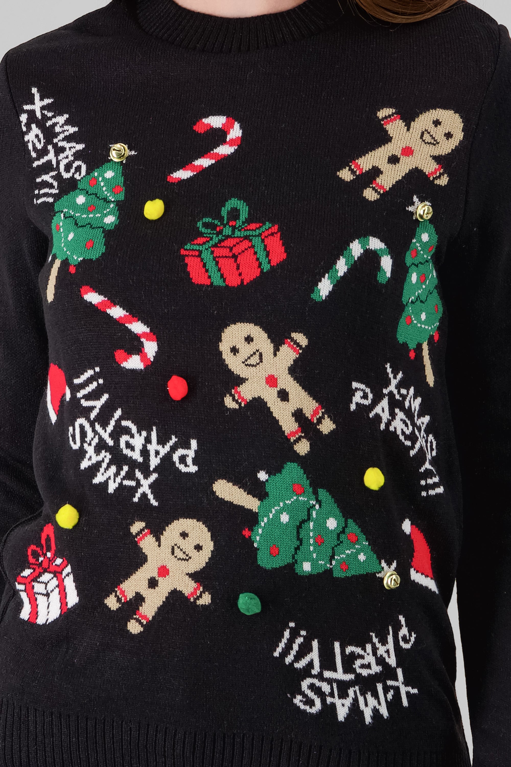 X-Mas Party Sweater BLACK COMBO