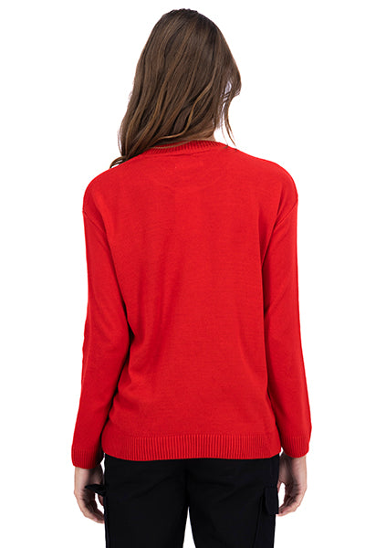 Christmas Tree Sweater RED COMBO