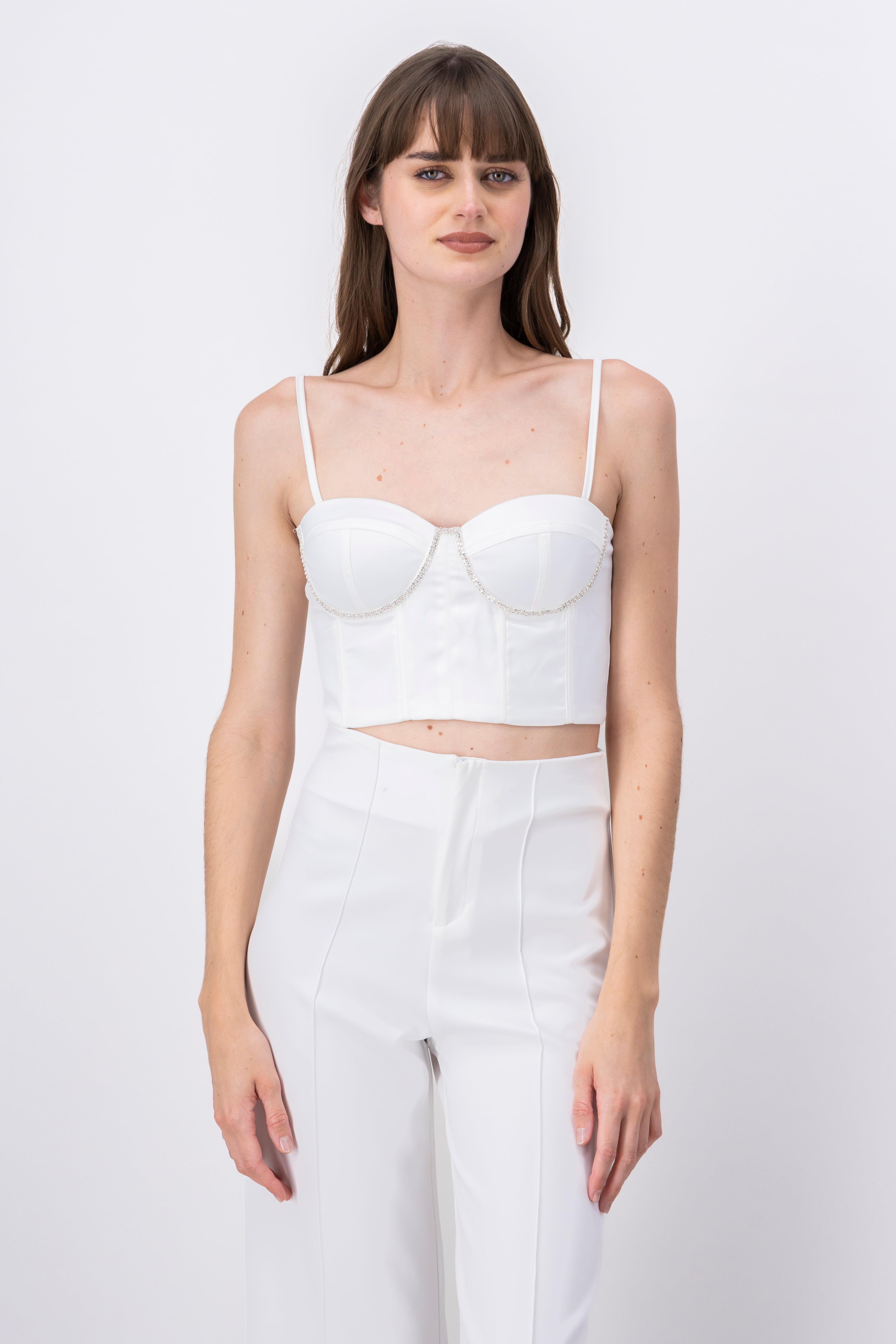 Basic Bustier Top WHITE