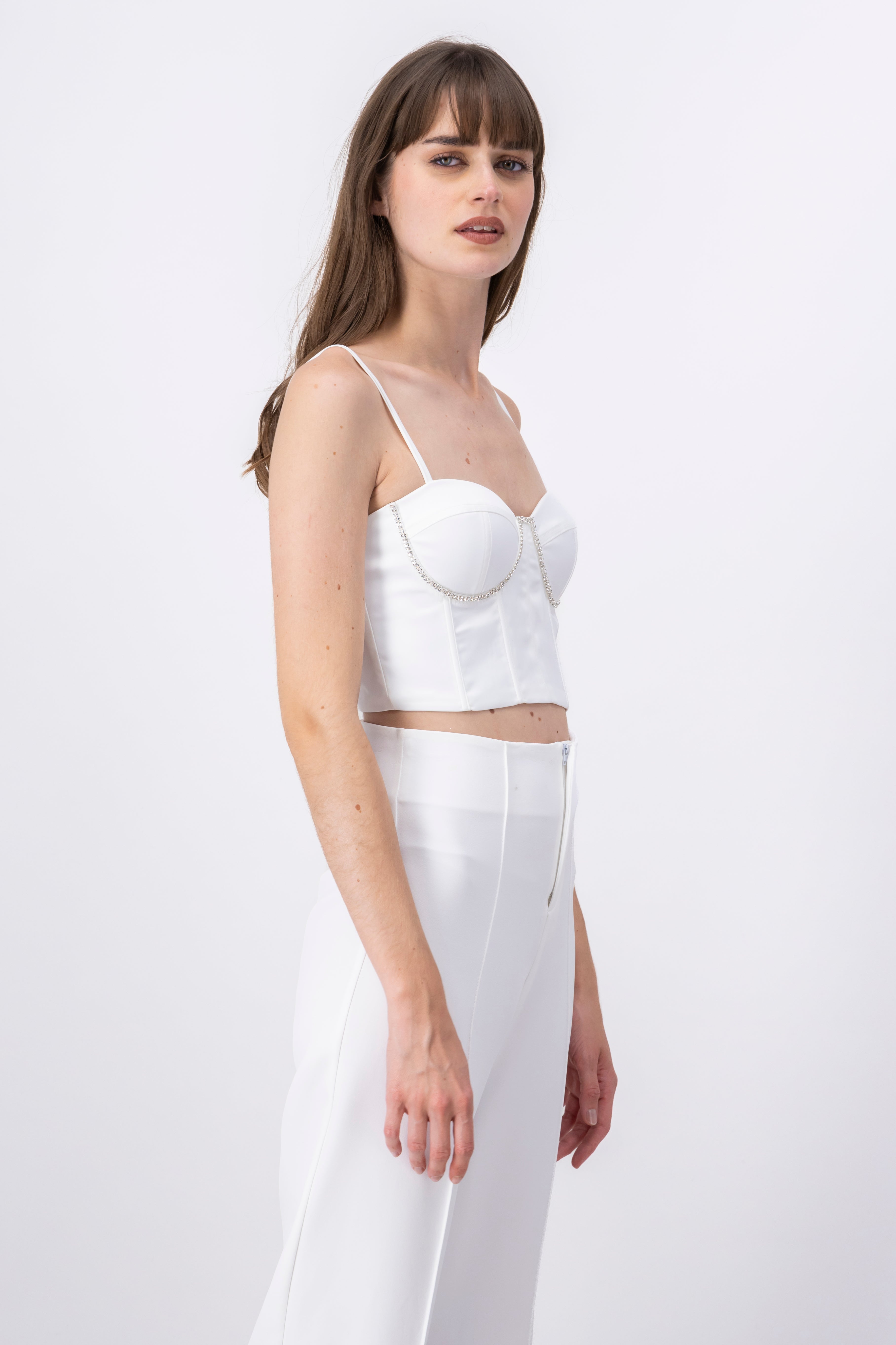 Basic Bustier Top WHITE