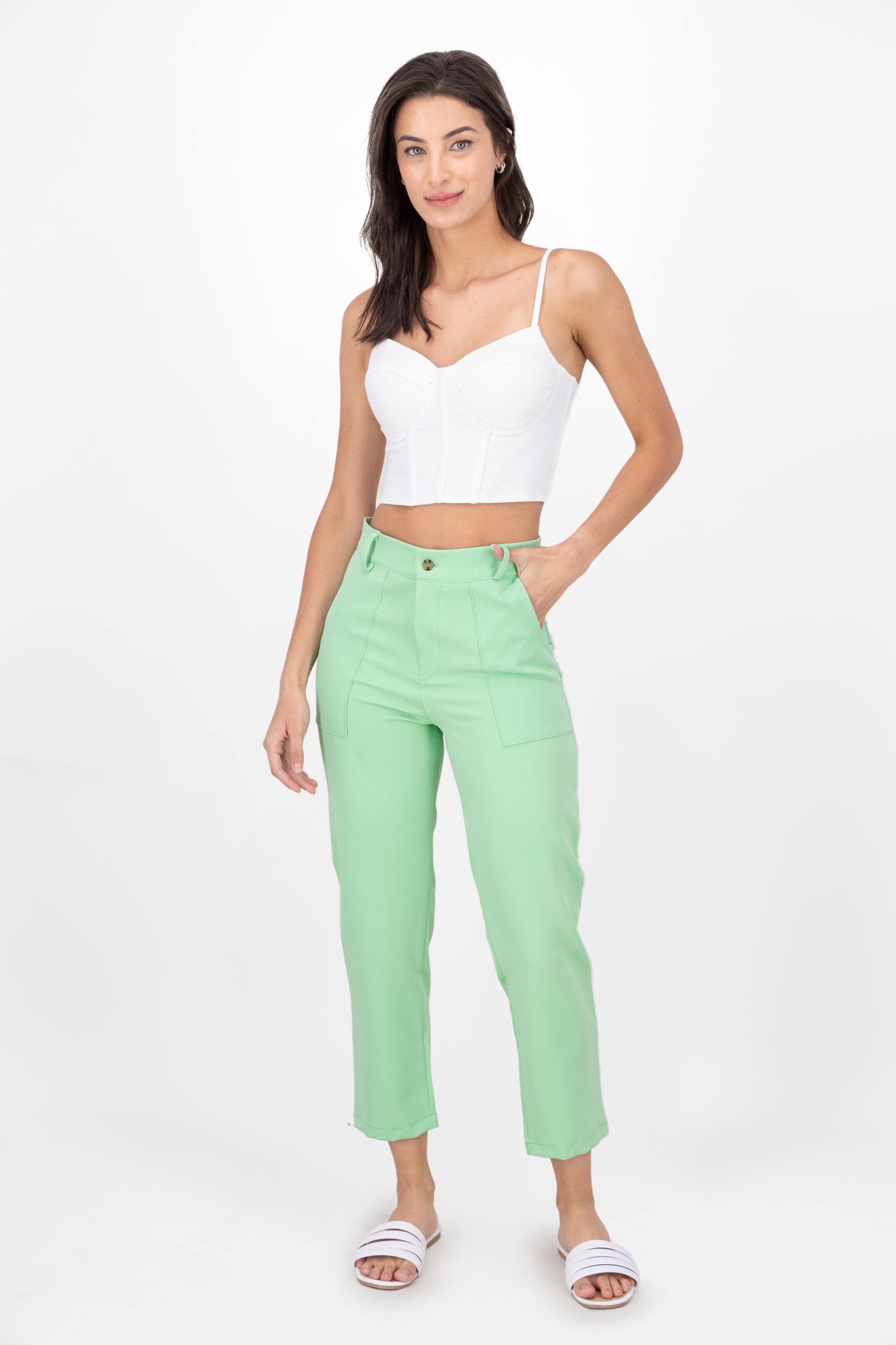 HighWaisted Pant with Pockets MINT