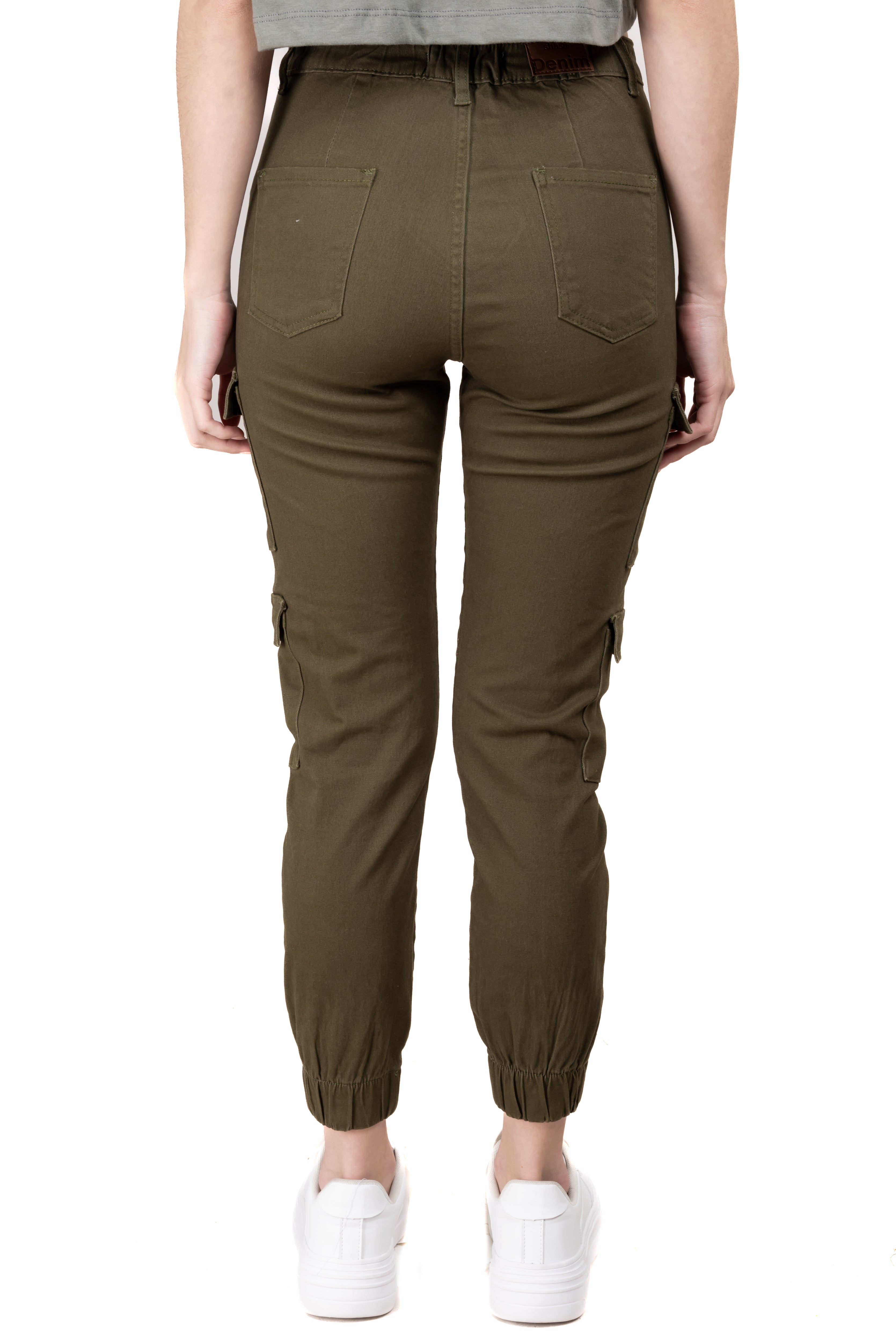 High waisted cargo jogger OLIVE