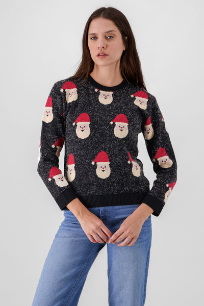 Santa Claus Sweater OLIVE COMBO