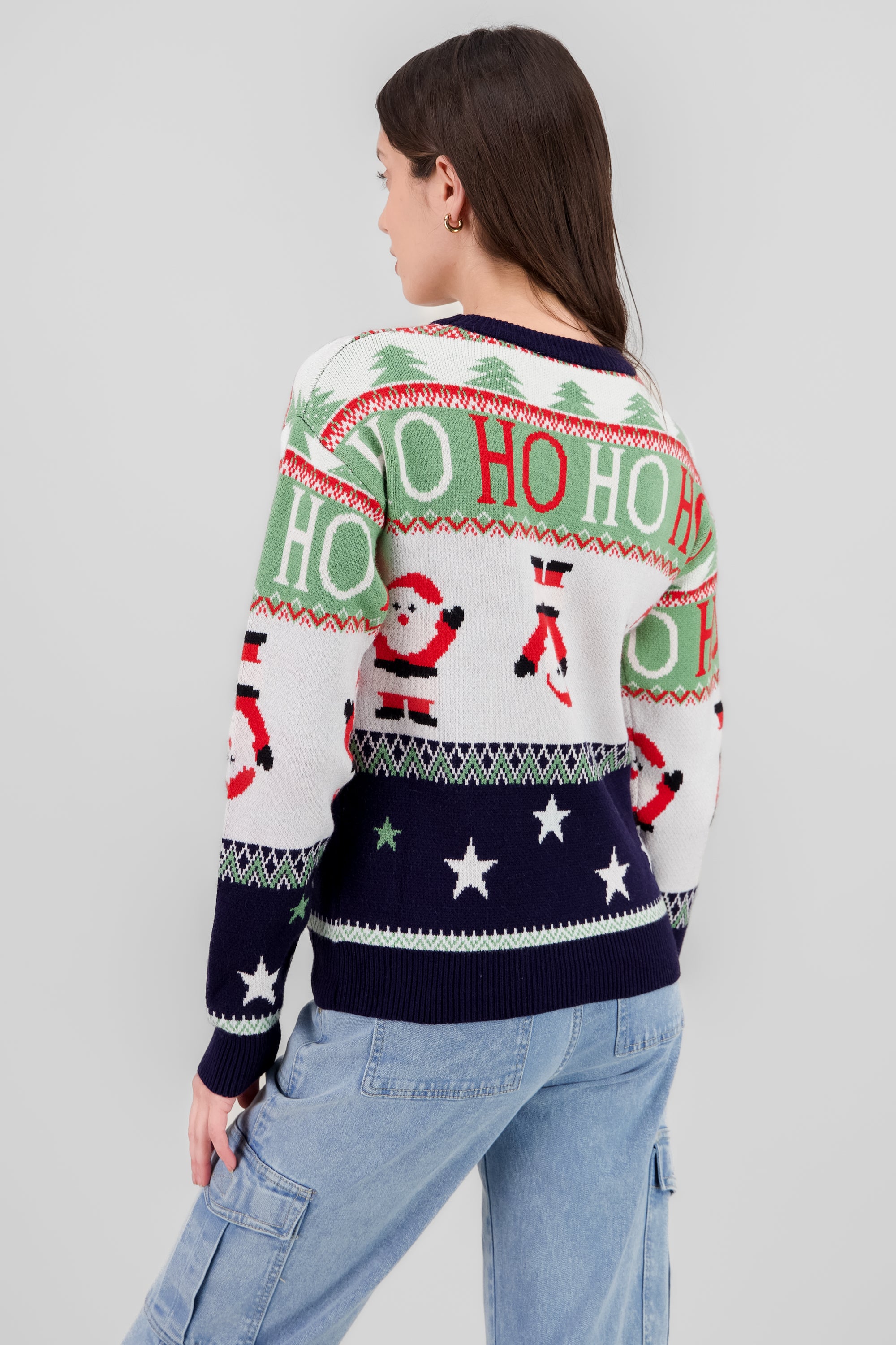 Santa Christmas Sweater NAVY COMBO