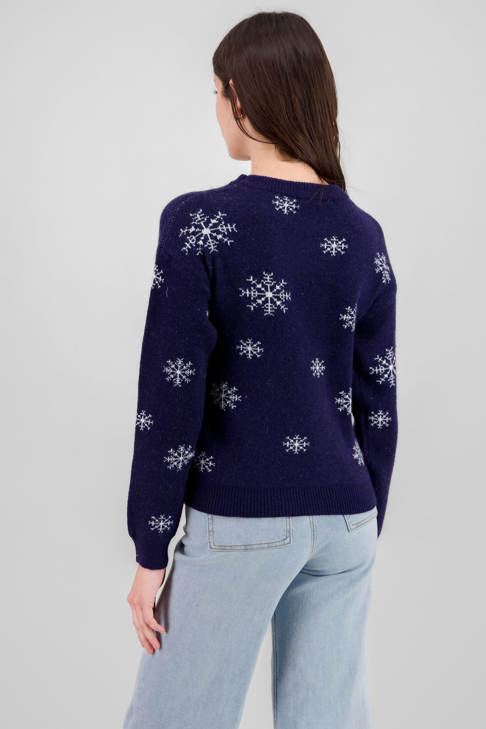 Let it Snow Christmas Sweater NAVY COMBO