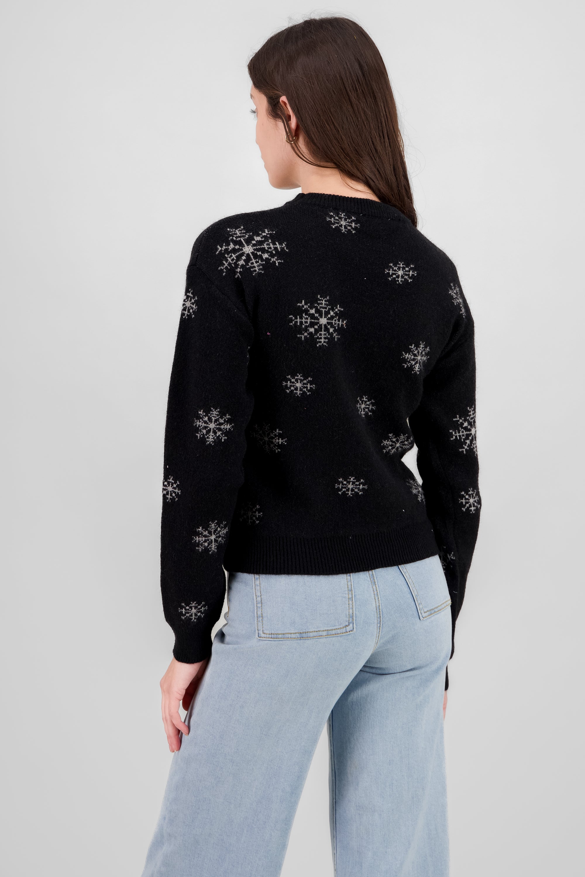 Let it Snow Christmas Sweater BLACK