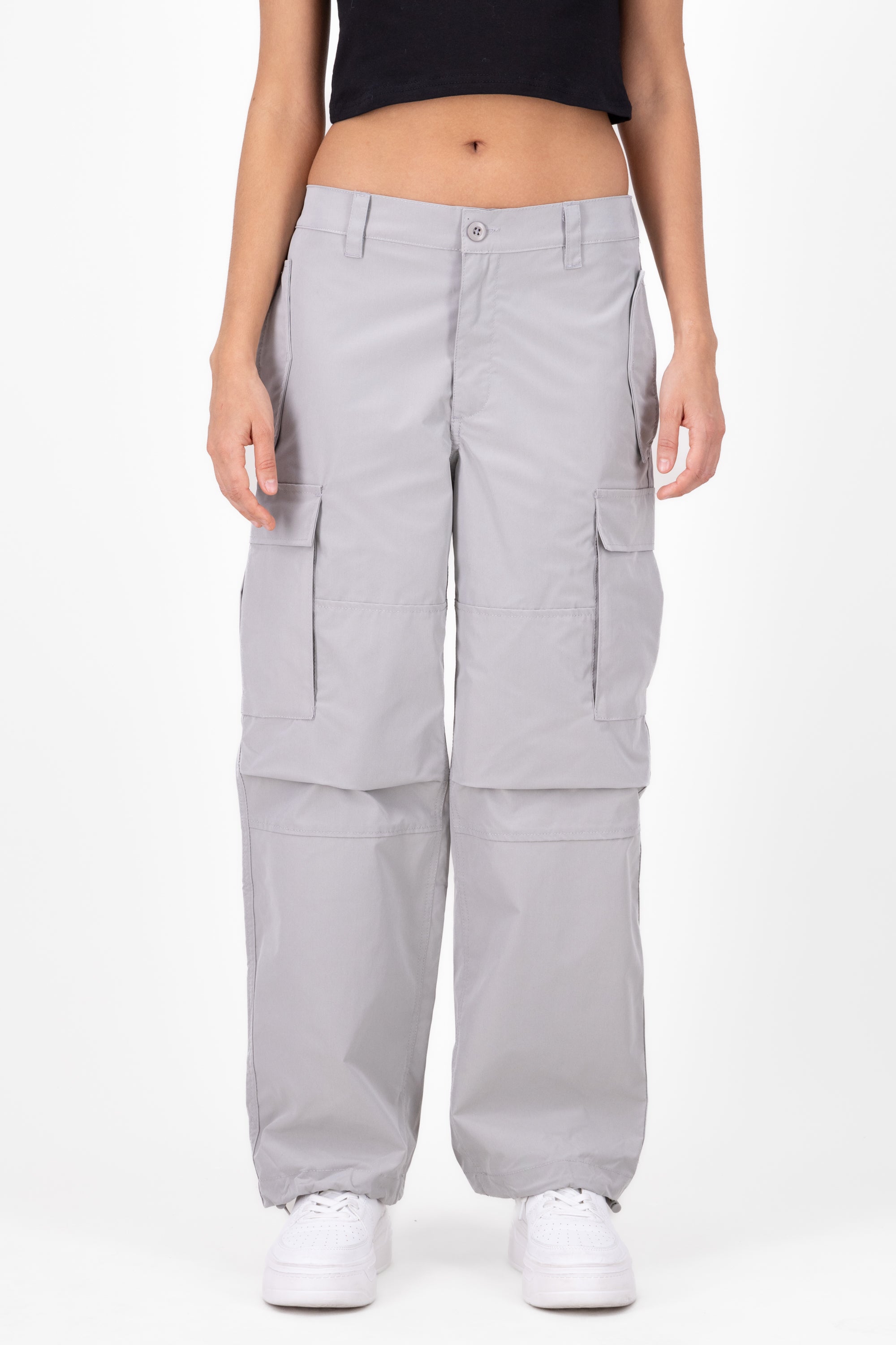 Basic Parachute Pants GREY