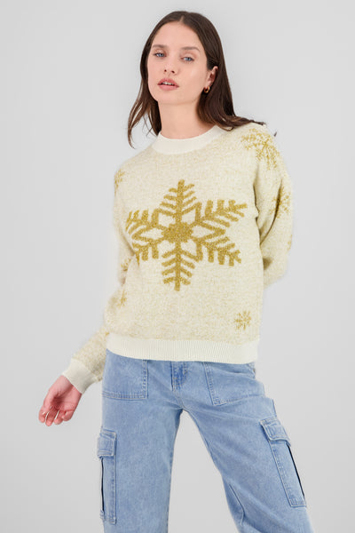 Christmas Sweater with Glitter SILVER