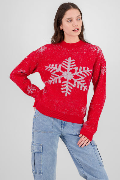 Christmas Sweater with Glitter SILVER