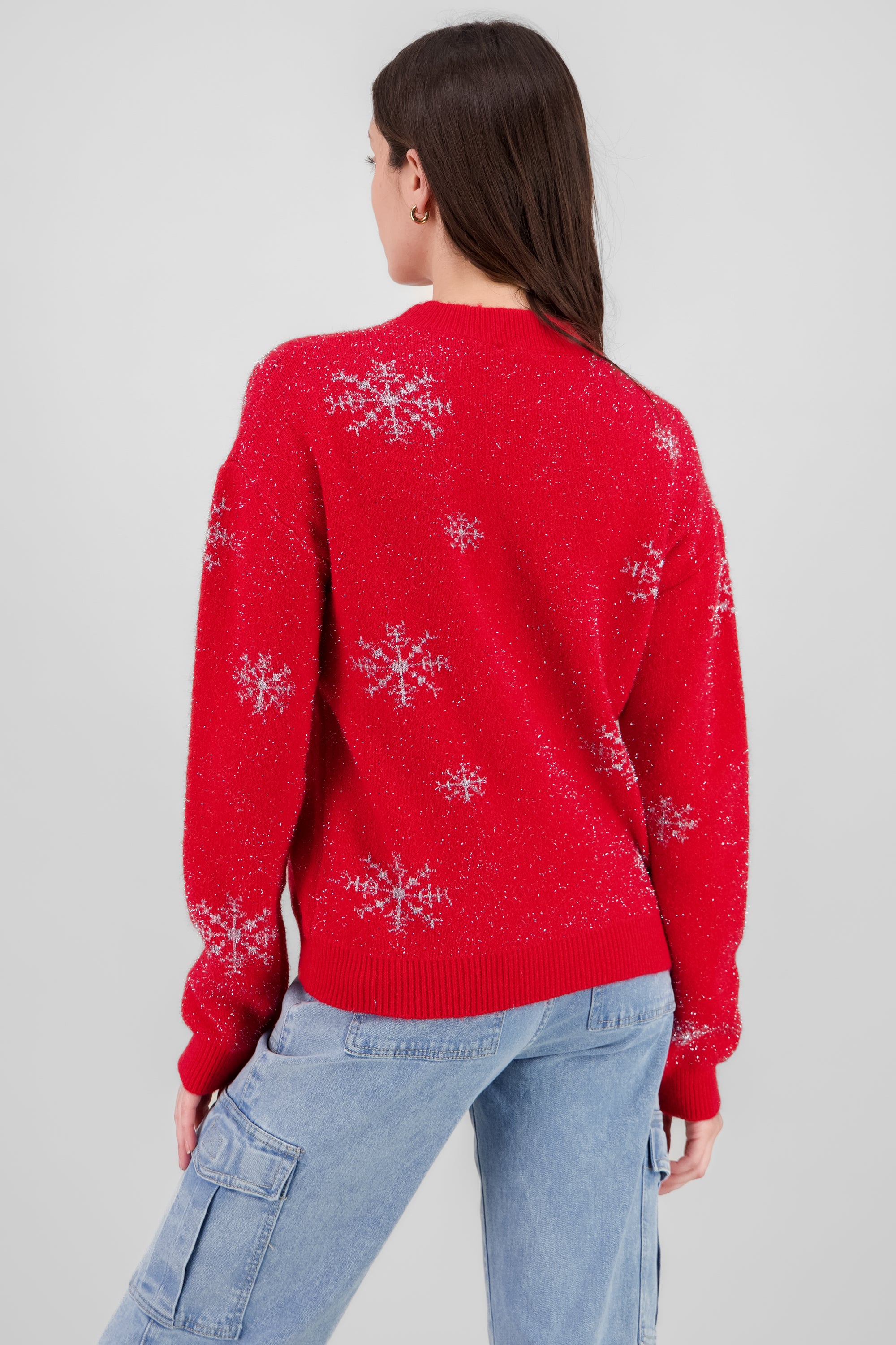 Christmas Sweater with Glitter SILVER