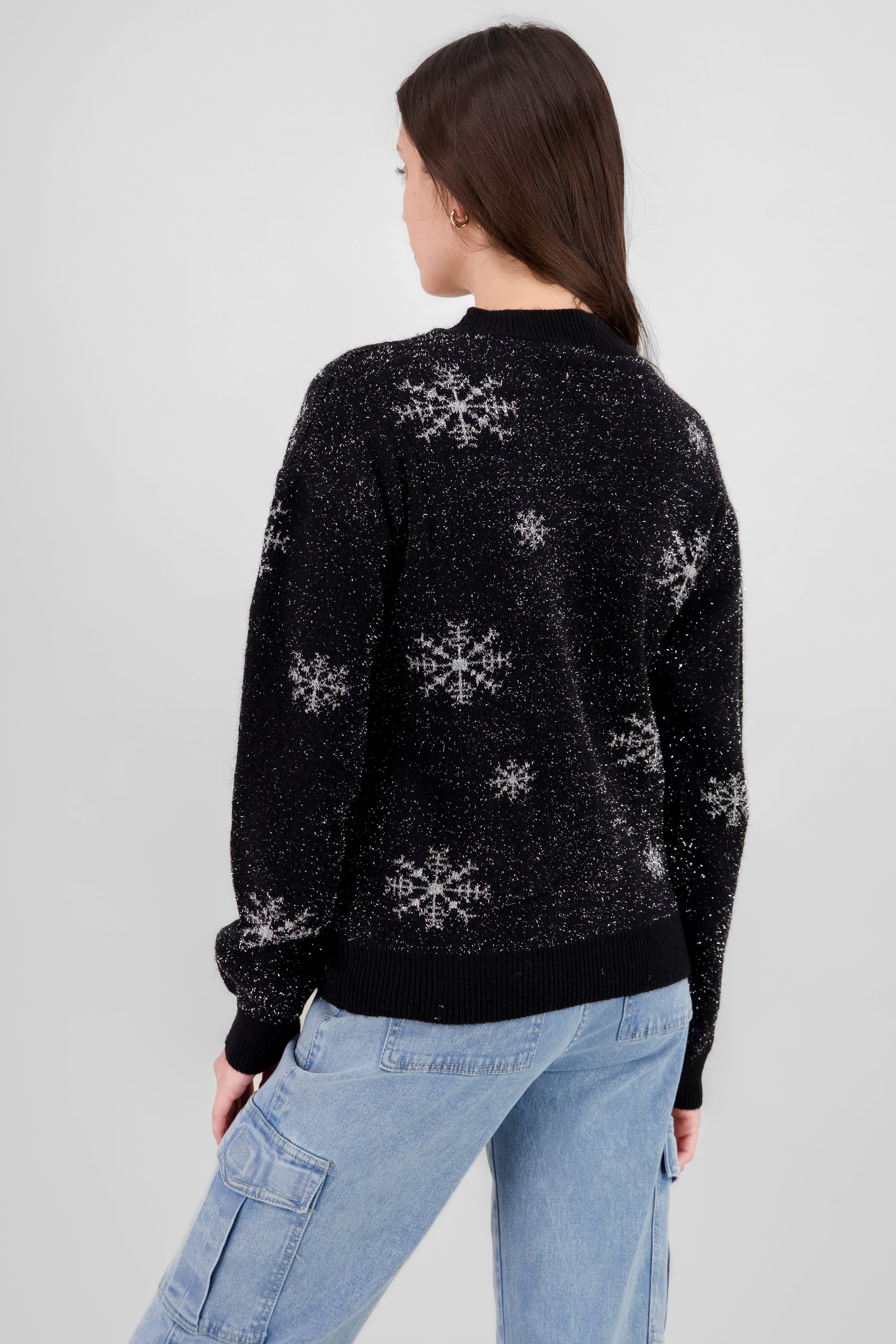 Christmas Sweater with Glitter BLACK