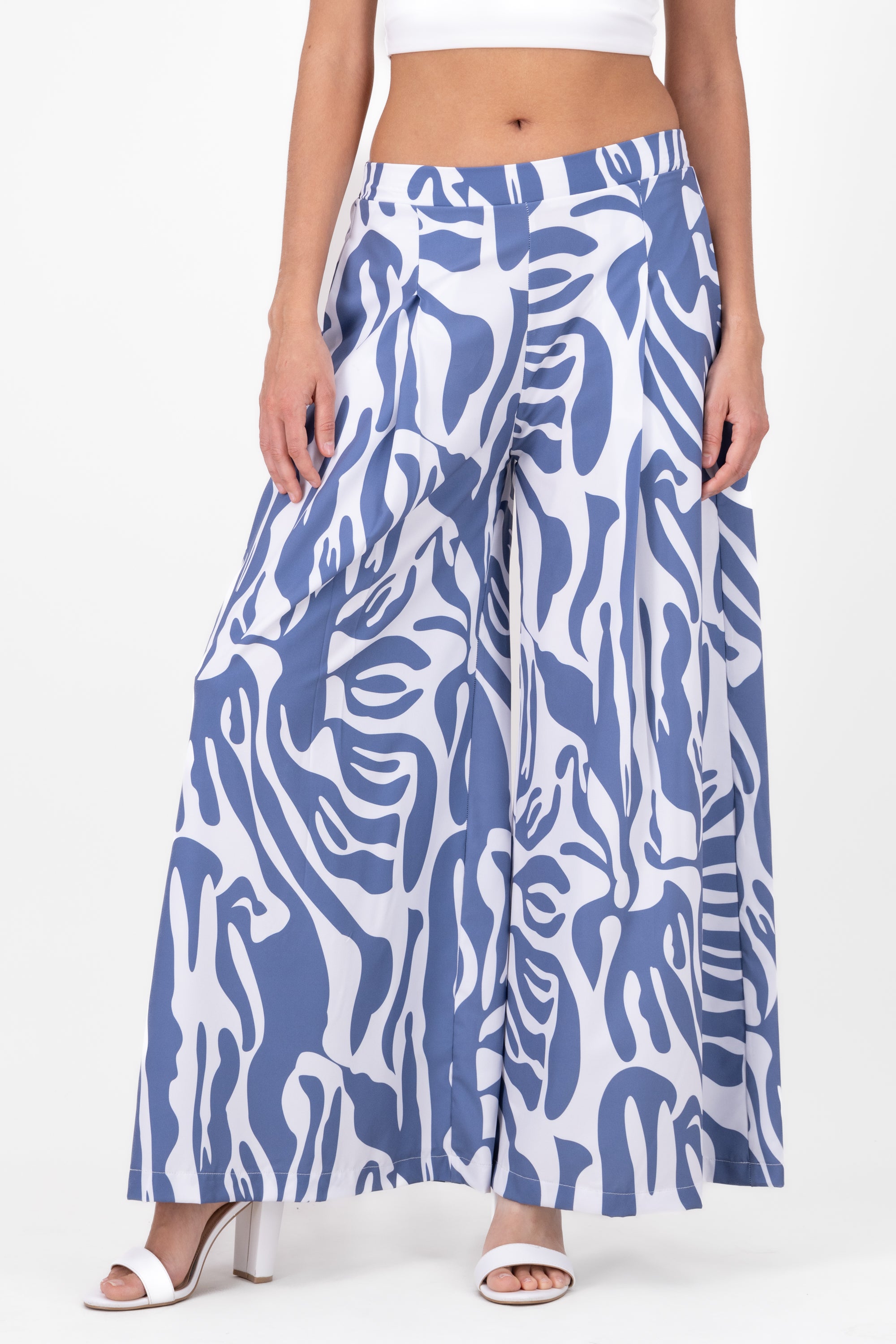 Printed Super WideLeg Pants INDIGO