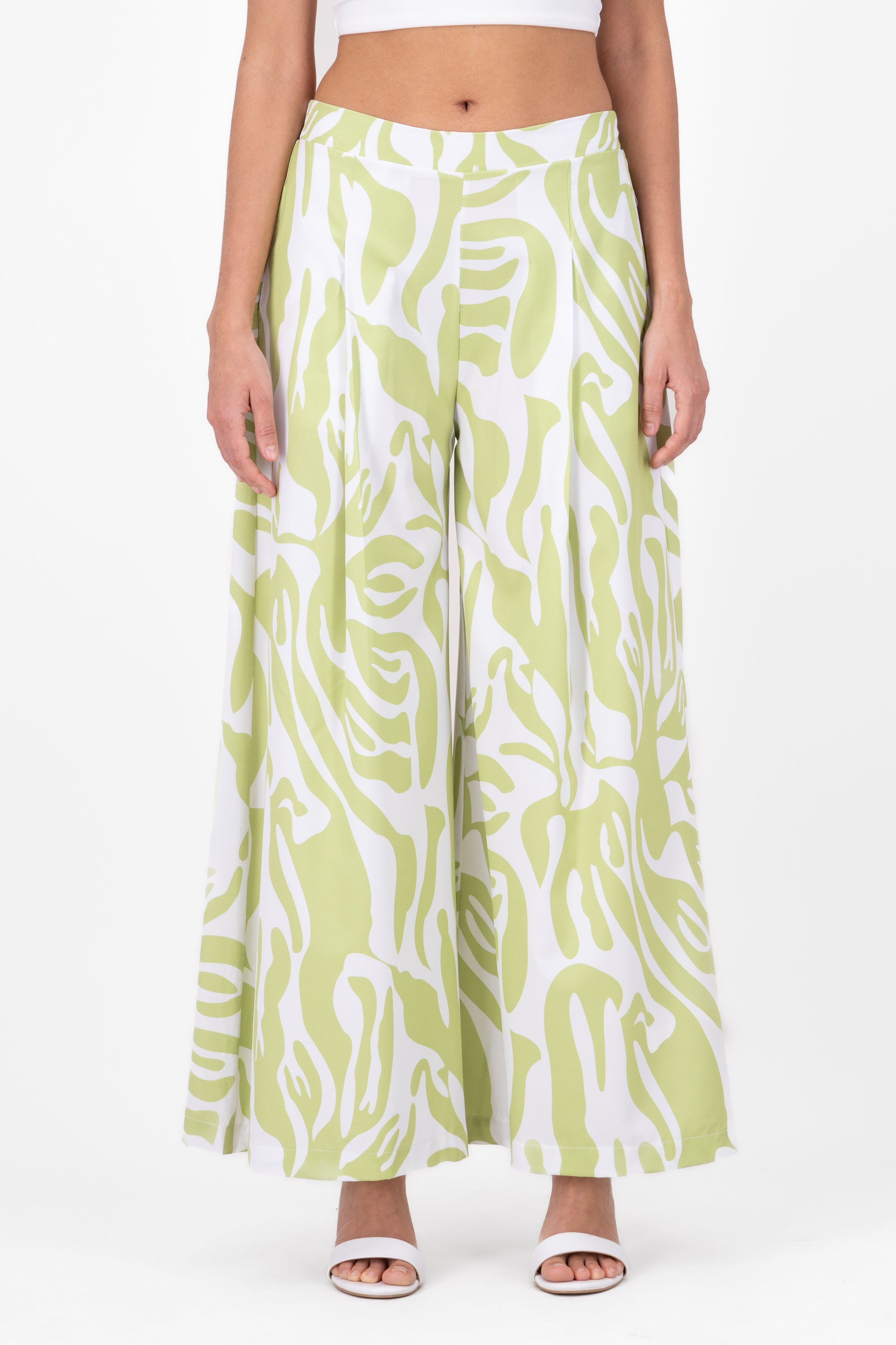 Printed Super WideLeg Pants SAGE