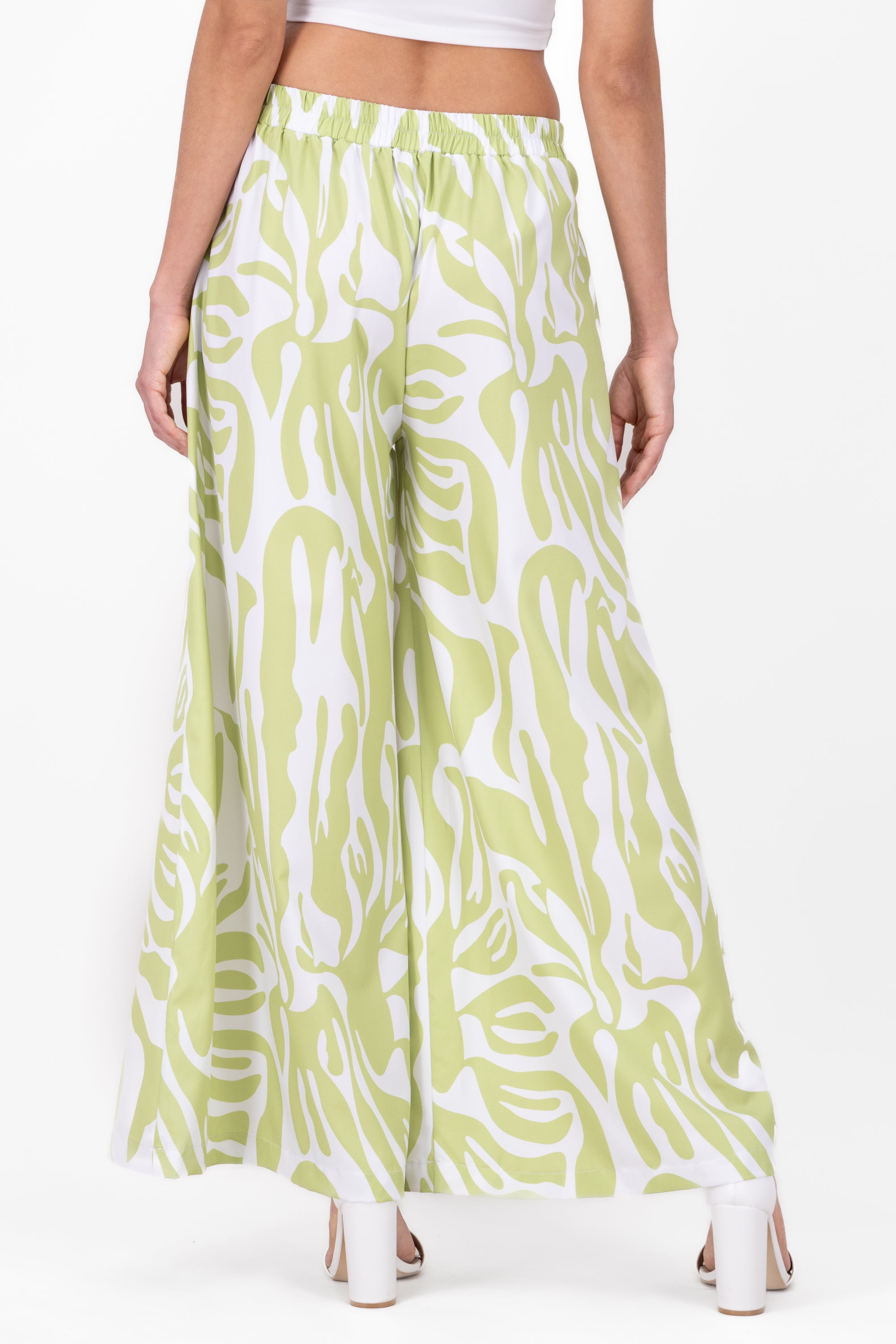 Printed Super WideLeg Pants SAGE