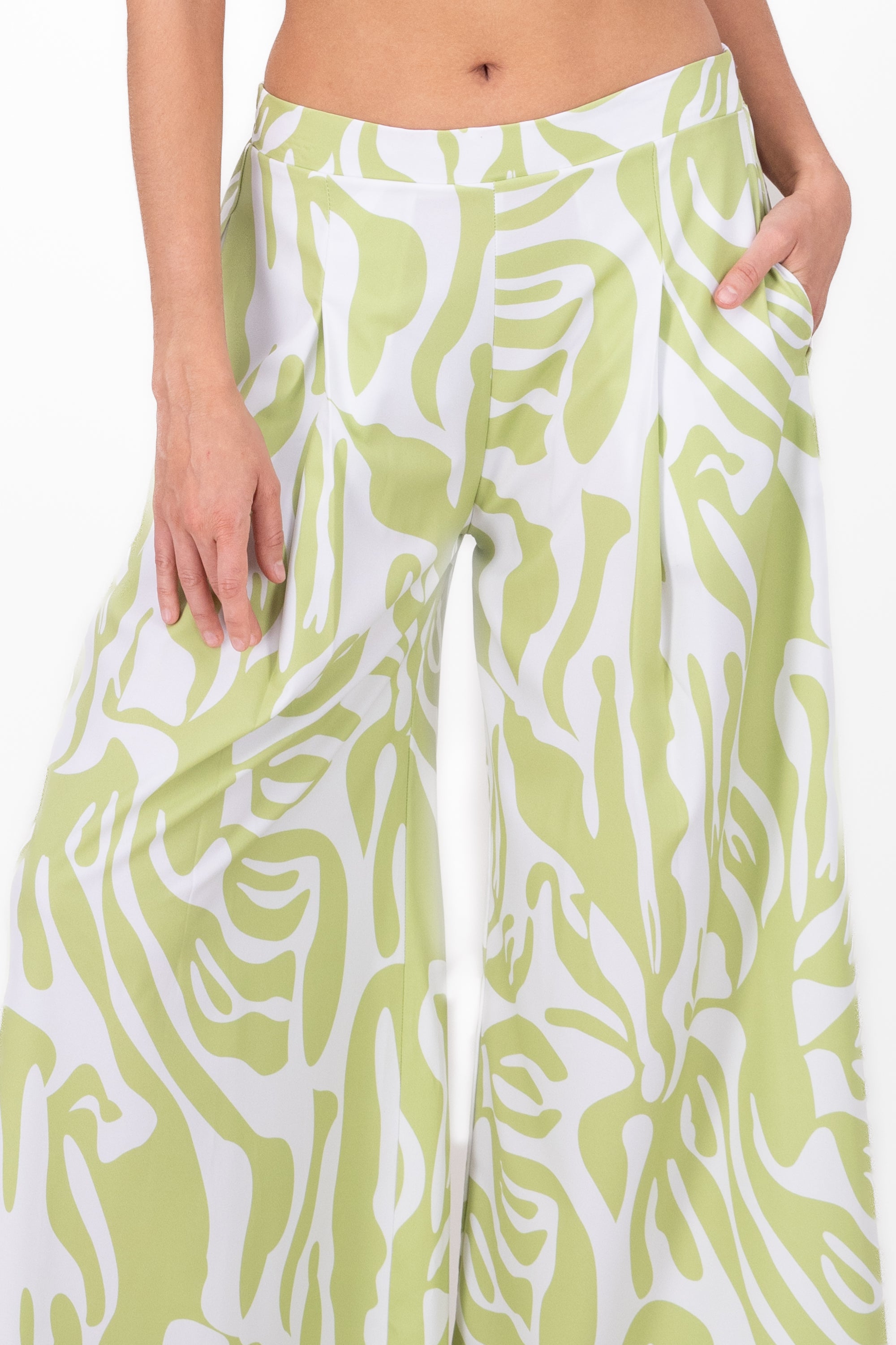 Printed Super WideLeg Pants SAGE