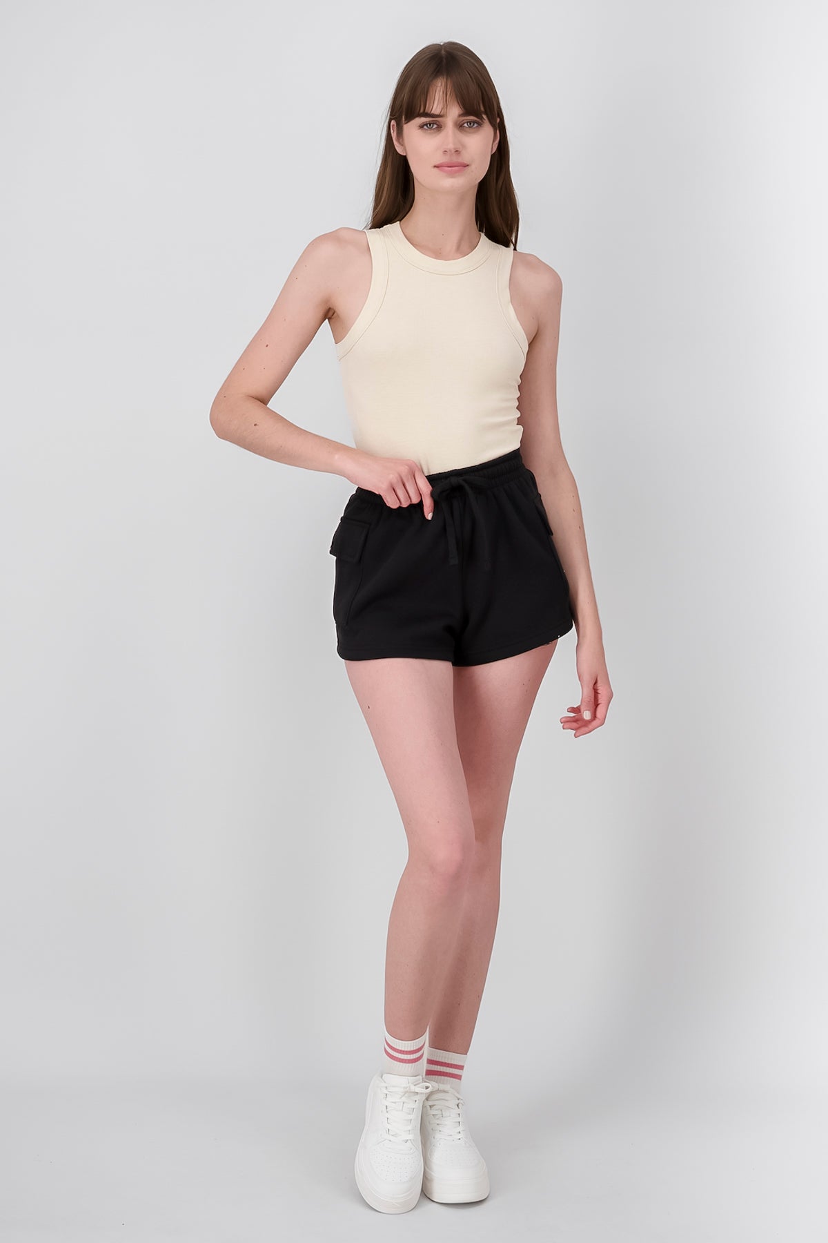 Sporty Mini Shorts BLACK