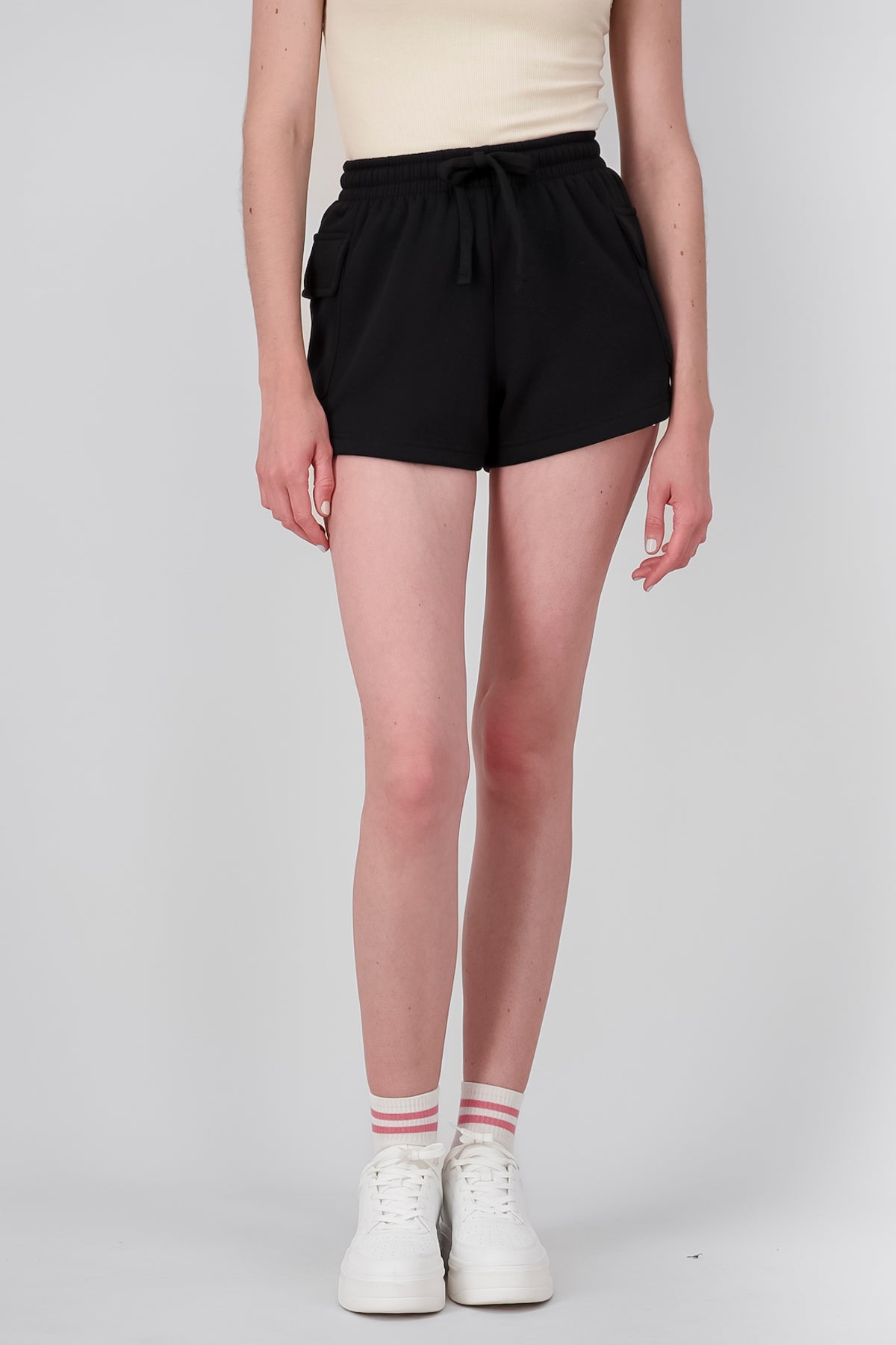 Sporty Mini Shorts BLACK