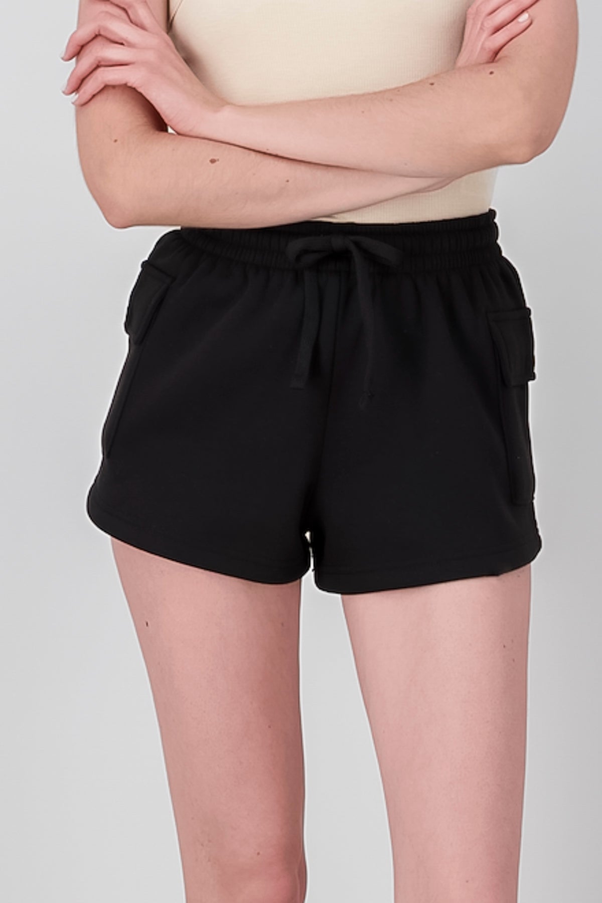 Sporty Mini Shorts BLACK