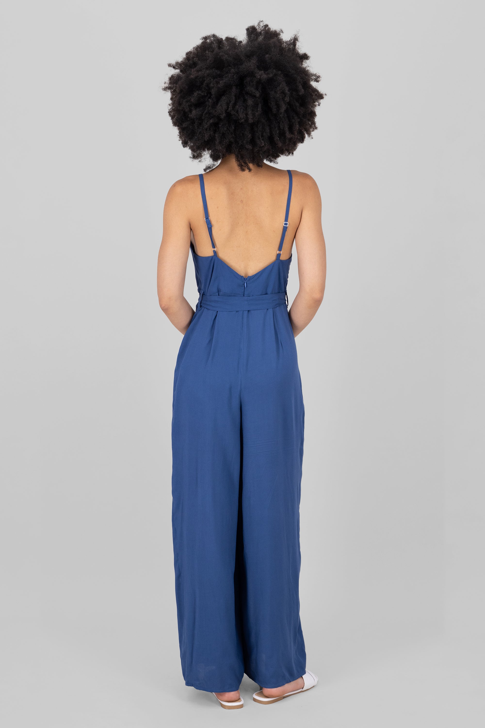 Side Slit Jumpsuit NAVY