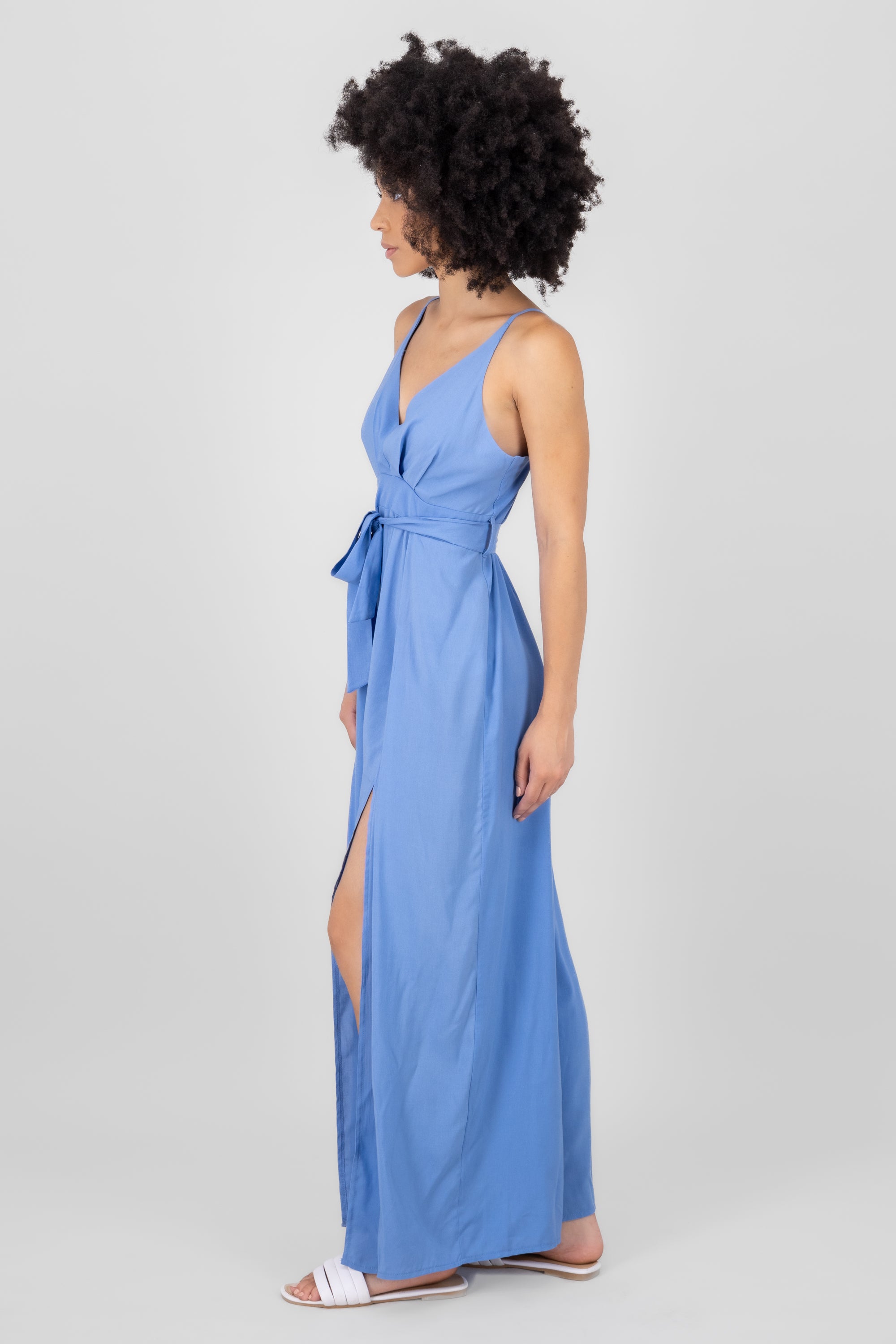 Side Slit Jumpsuit SKY BLUE