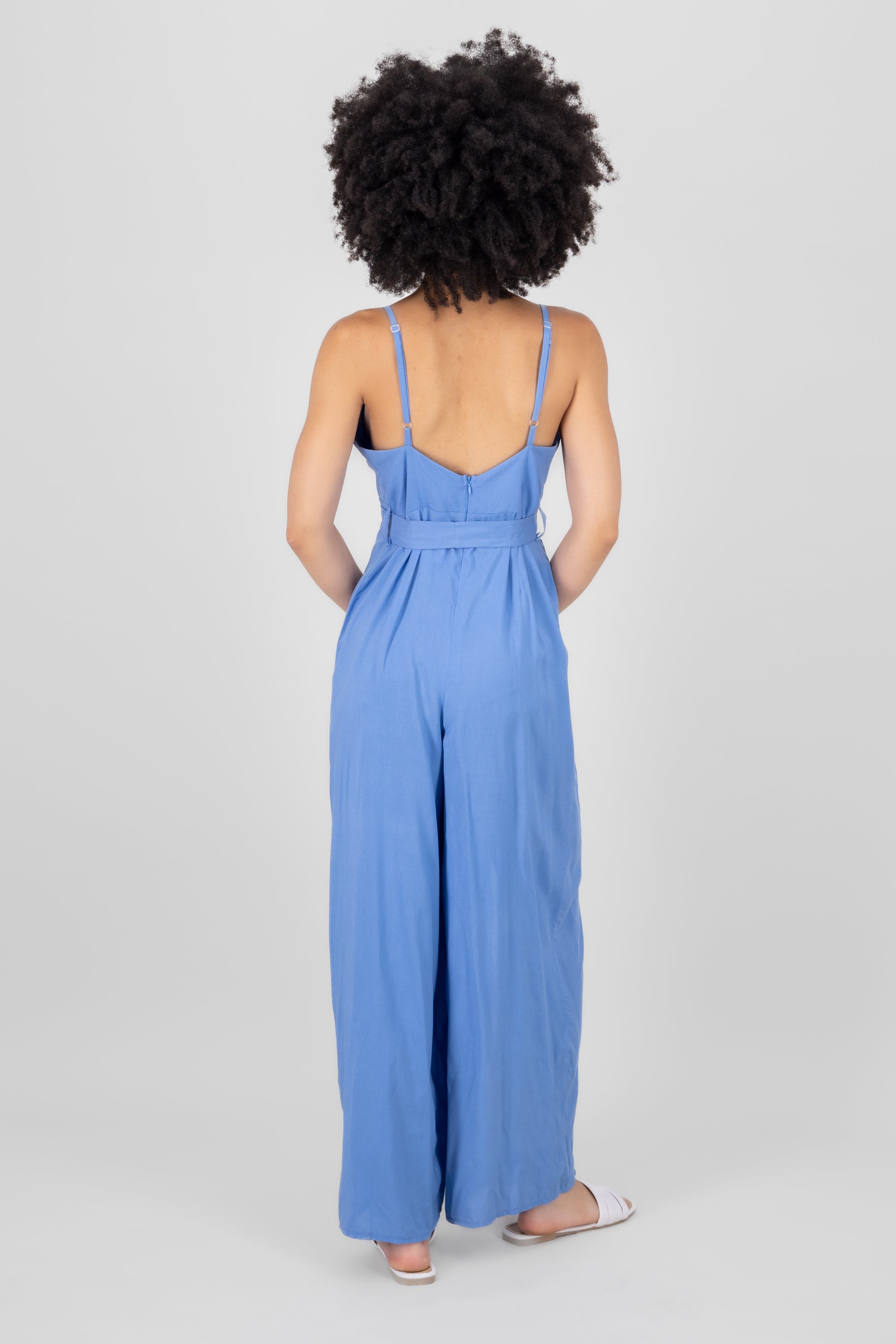 Side Slit Jumpsuit SKY BLUE