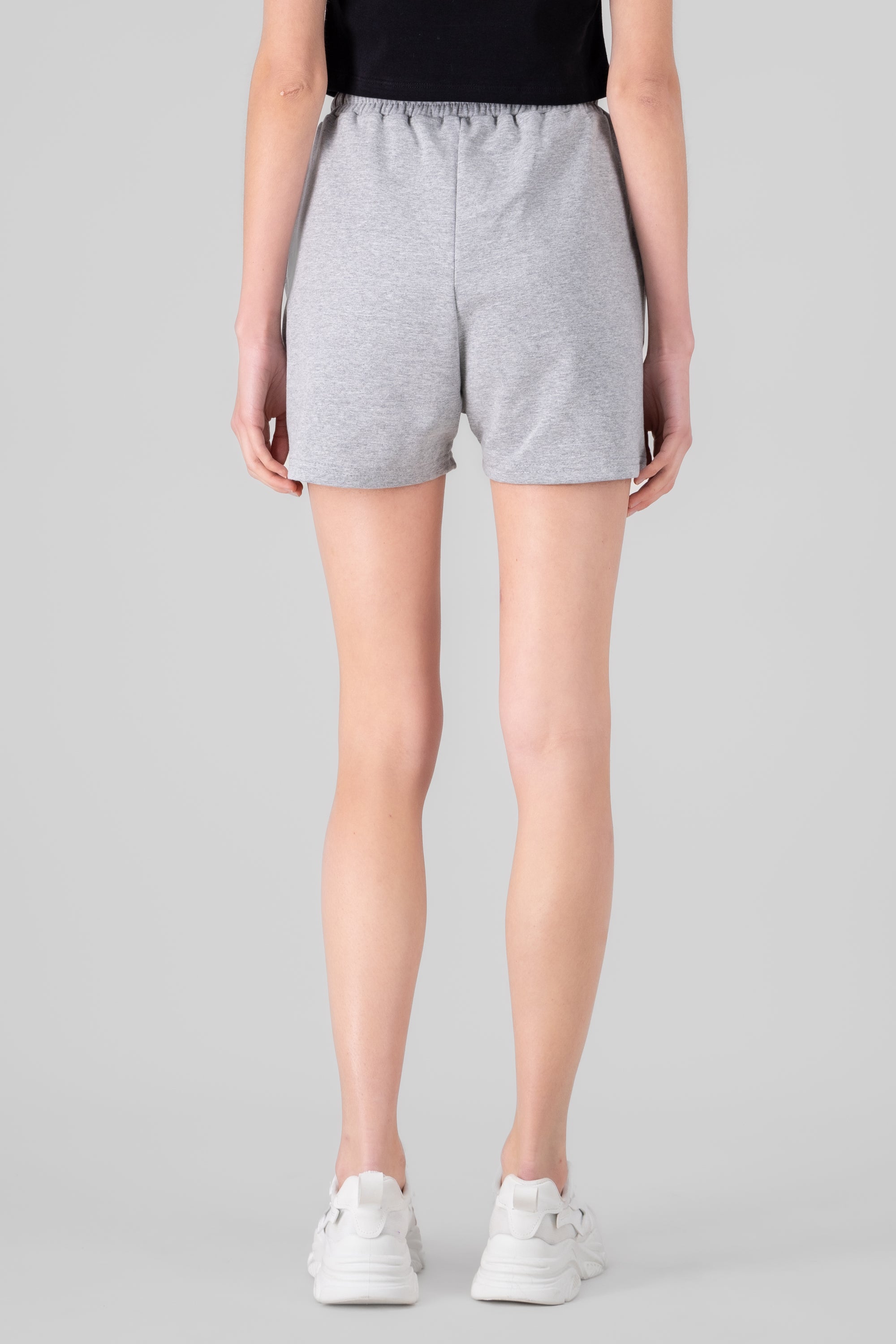 Los Angeles Printed Loungewear Shorts HEATHER GRAY